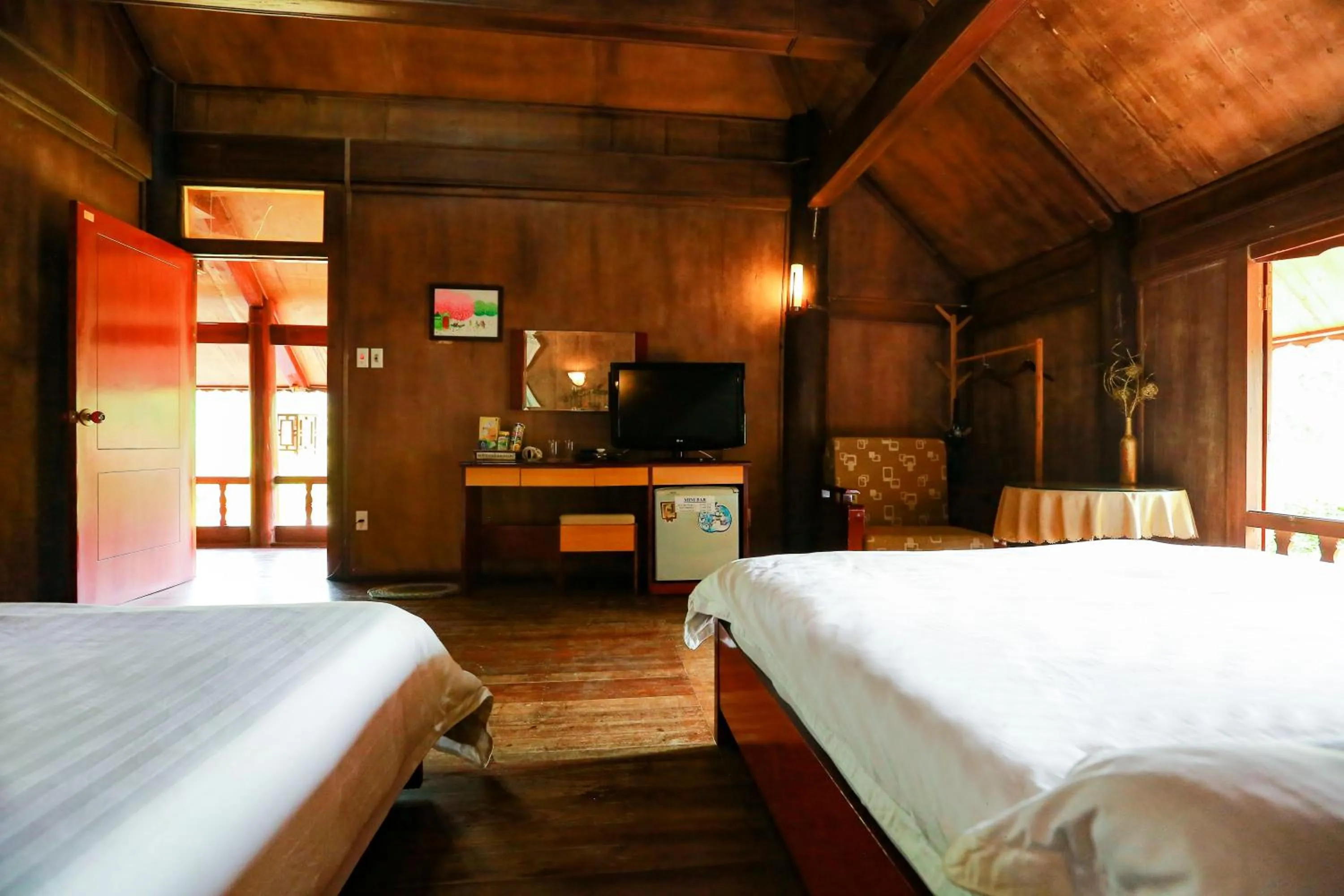 Bed in Cat Ba Eco Lodge