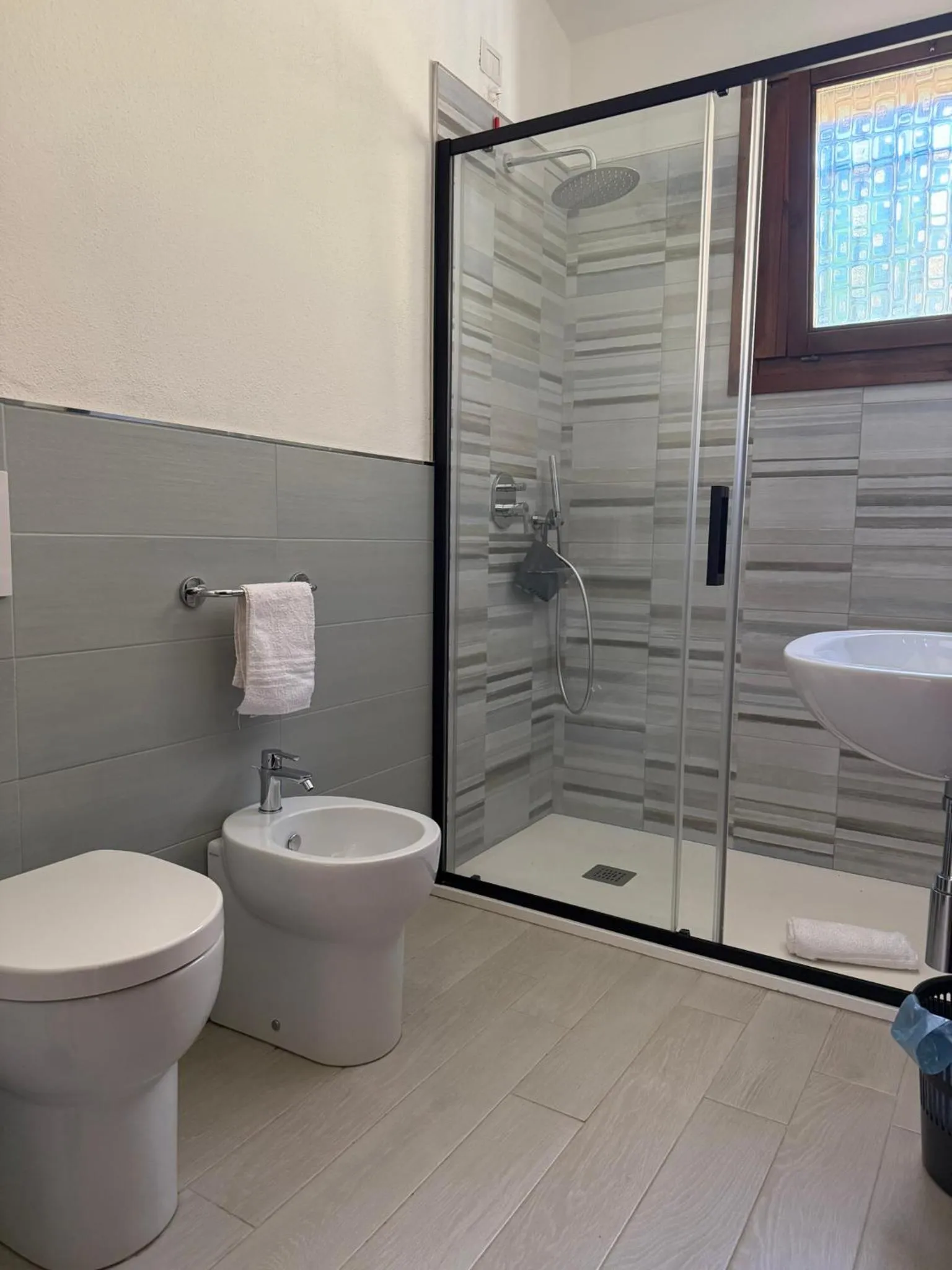 Bathroom in Residence Il Borgo di Porto Corallo