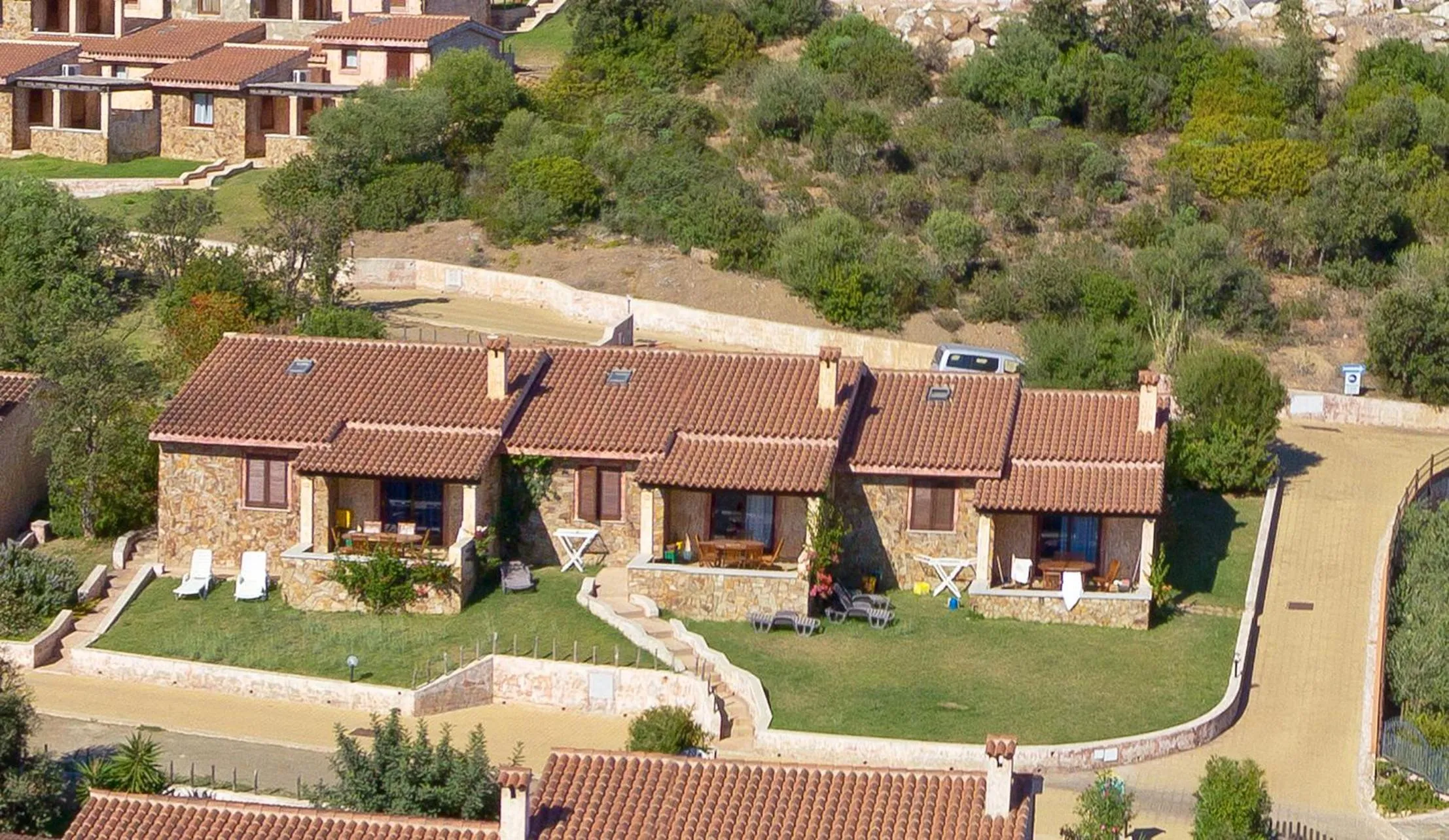 Bird's eye view in Residence Il Borgo di Porto Corallo