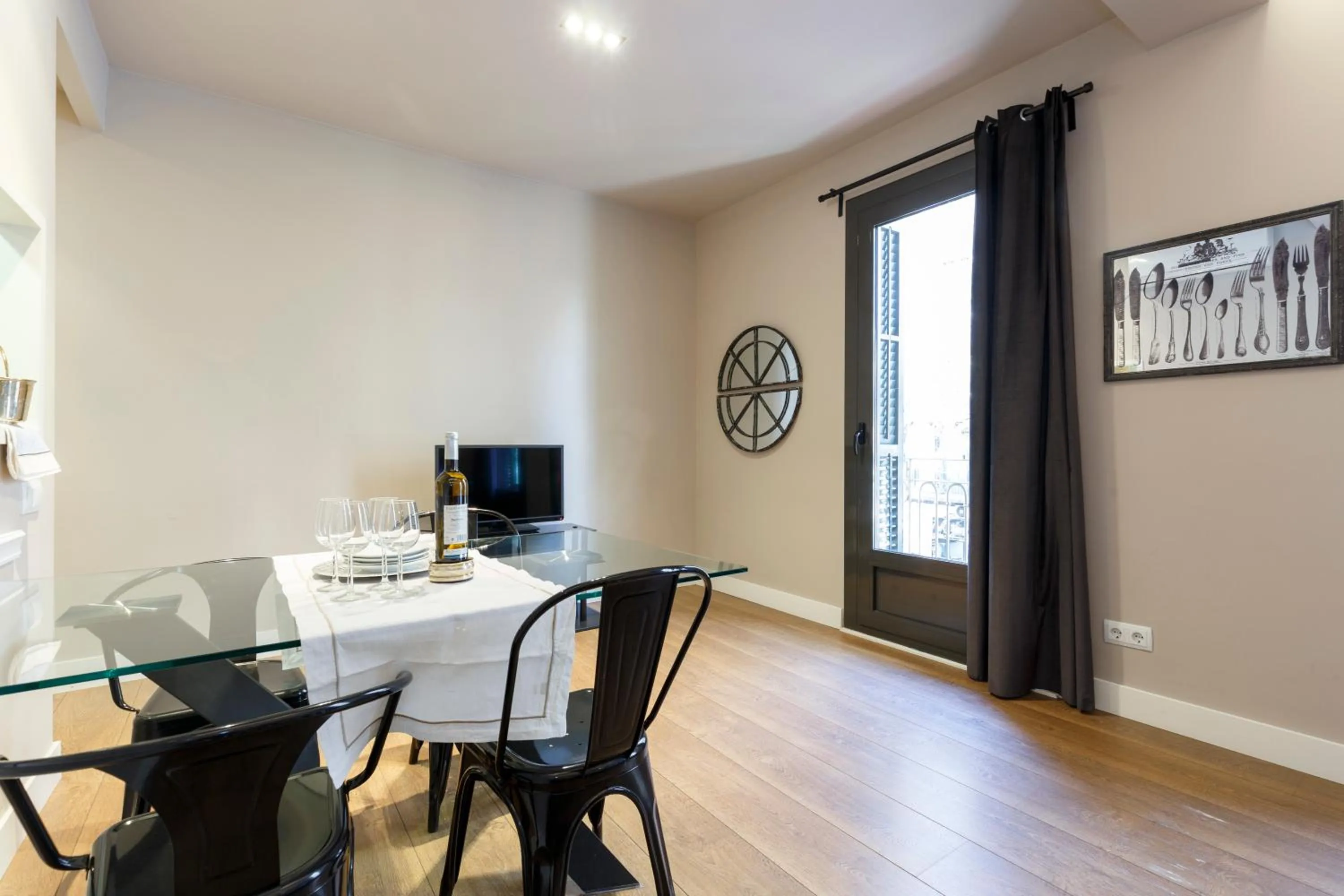 Living room in AinB Eixample-Miro Apartments