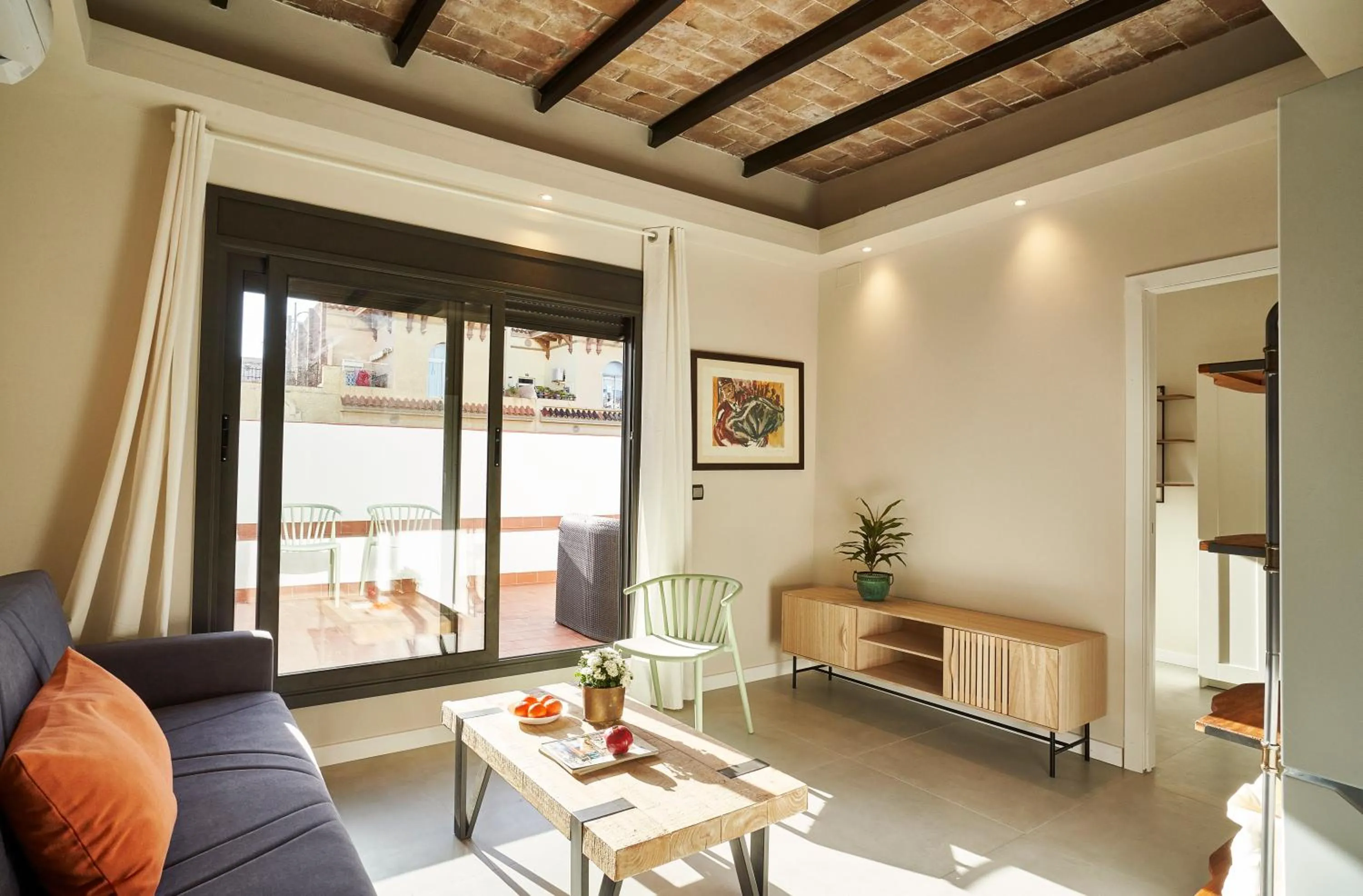 Living room in AinB Eixample-Miro Apartments