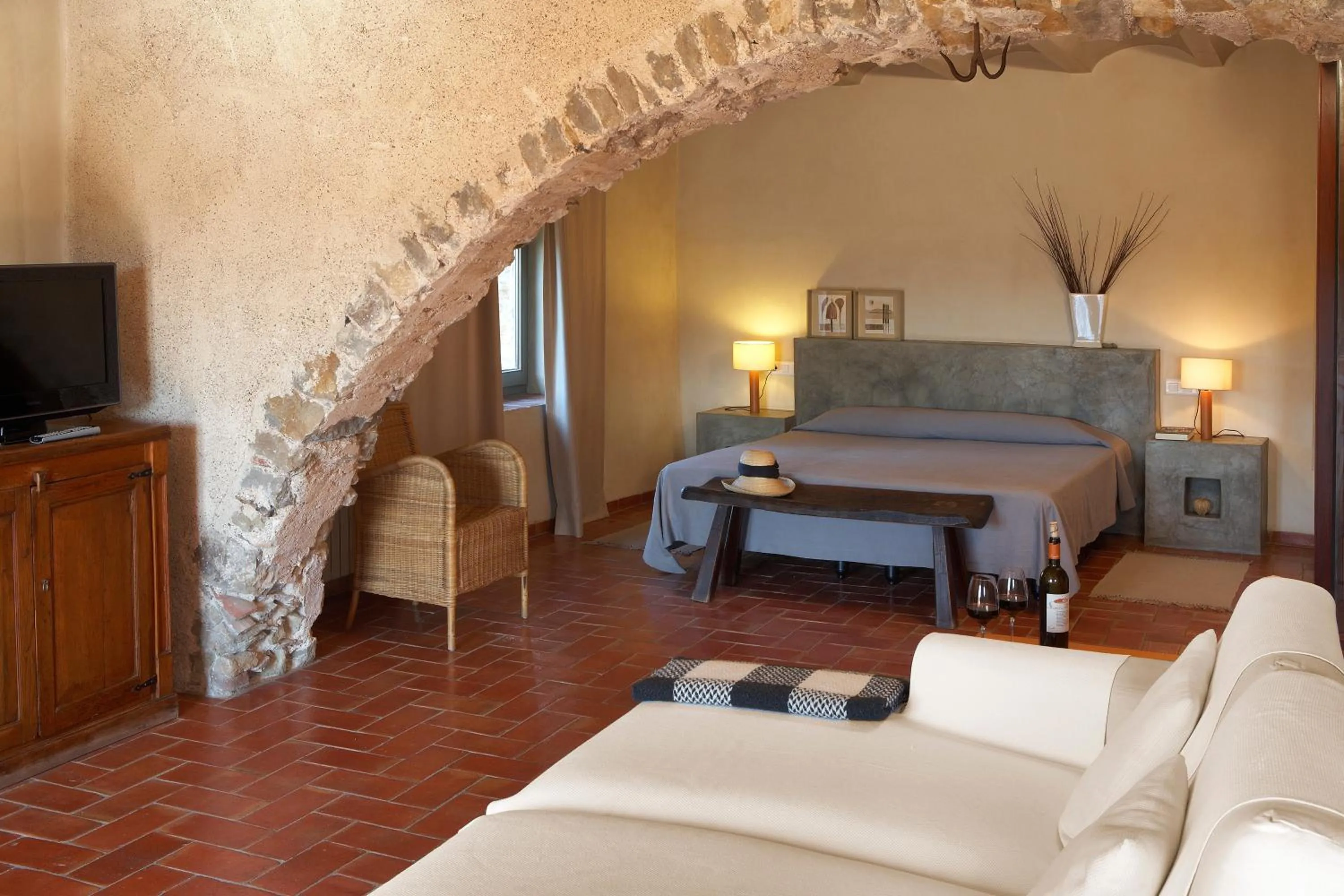 Bed in Hotel la Plaça Madremanya