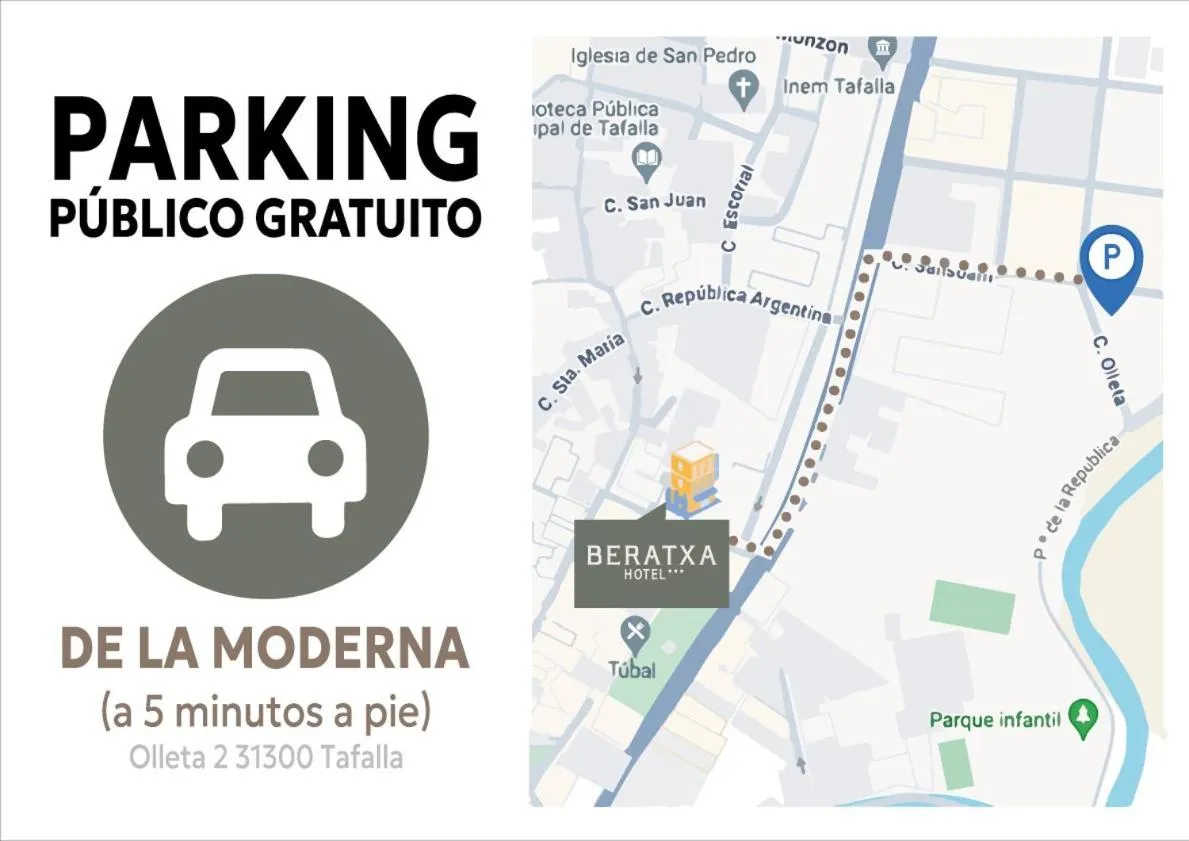 Location in Hotel Beratxa