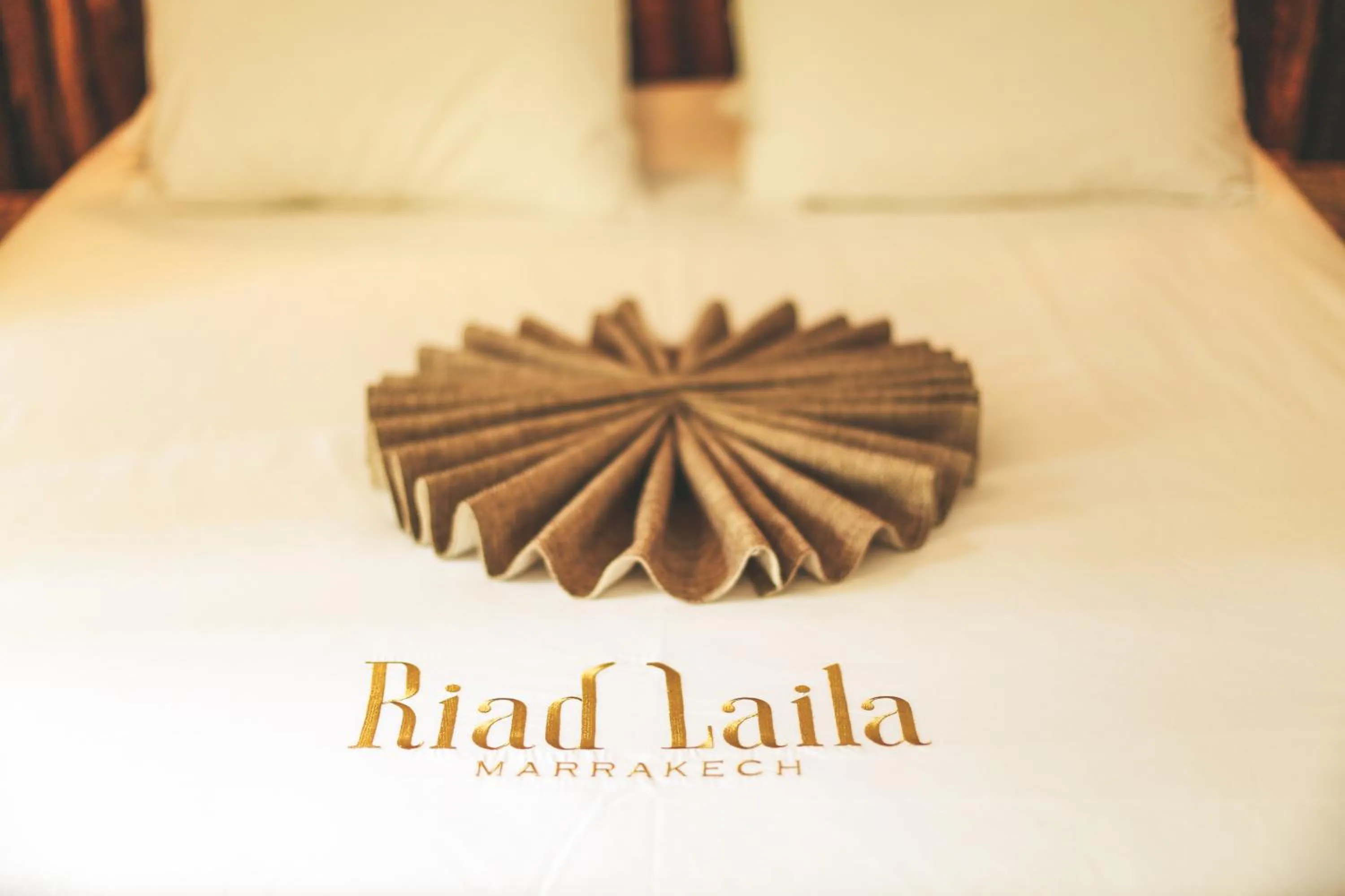 Property logo or sign, Bed in Riad Laila