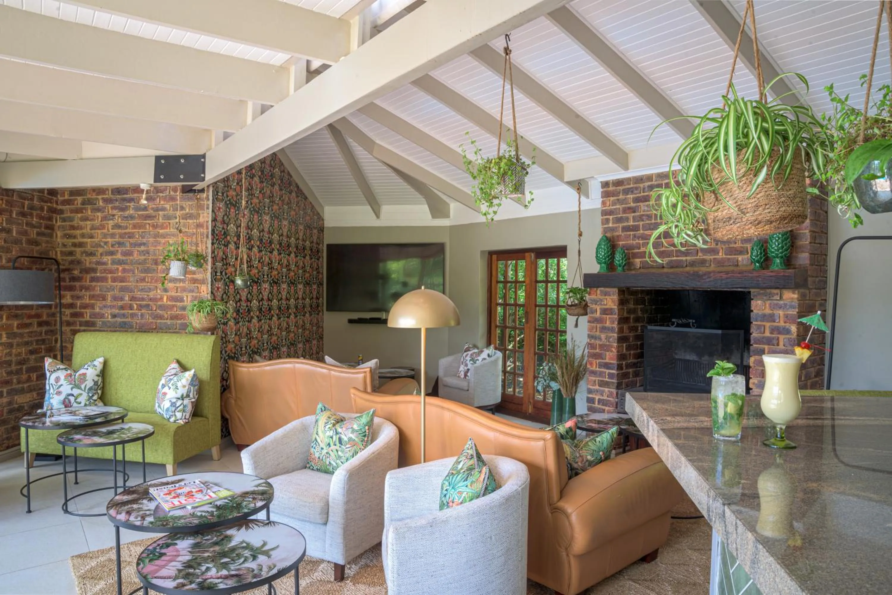 Living room in The Fernery Lodge & Spa