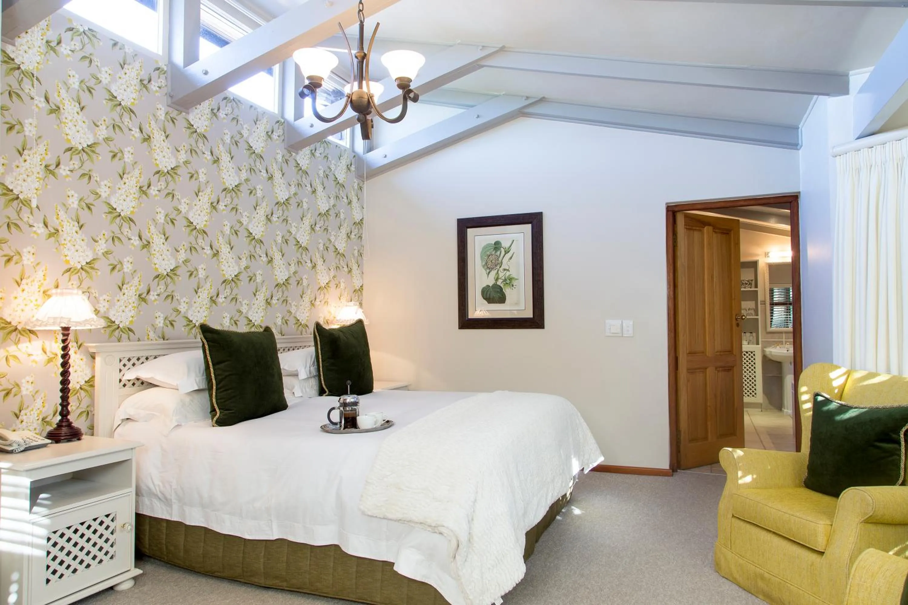 Bedroom, Bed in The Fernery Lodge & Spa