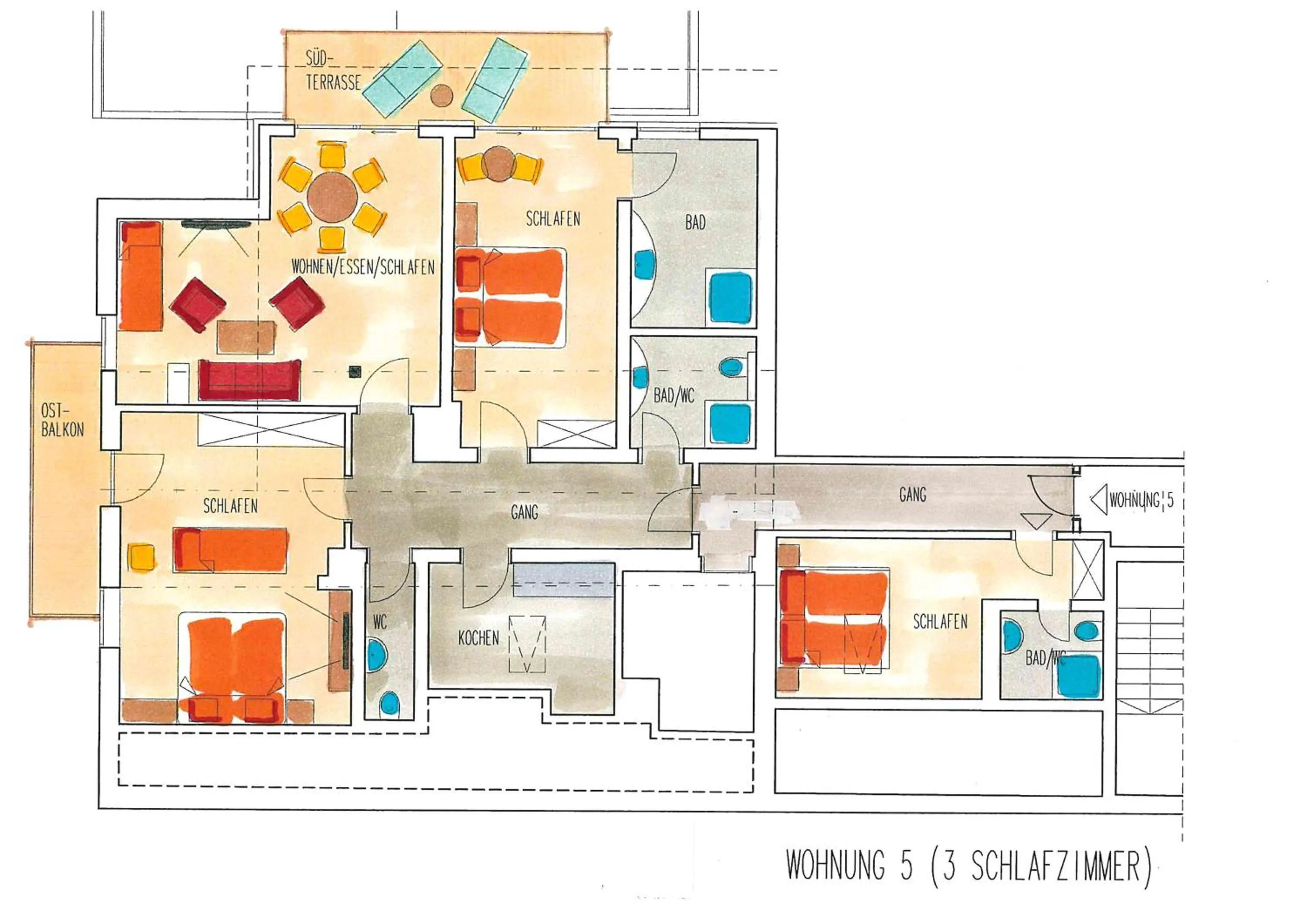 Floor plan in Appartements Gärtner