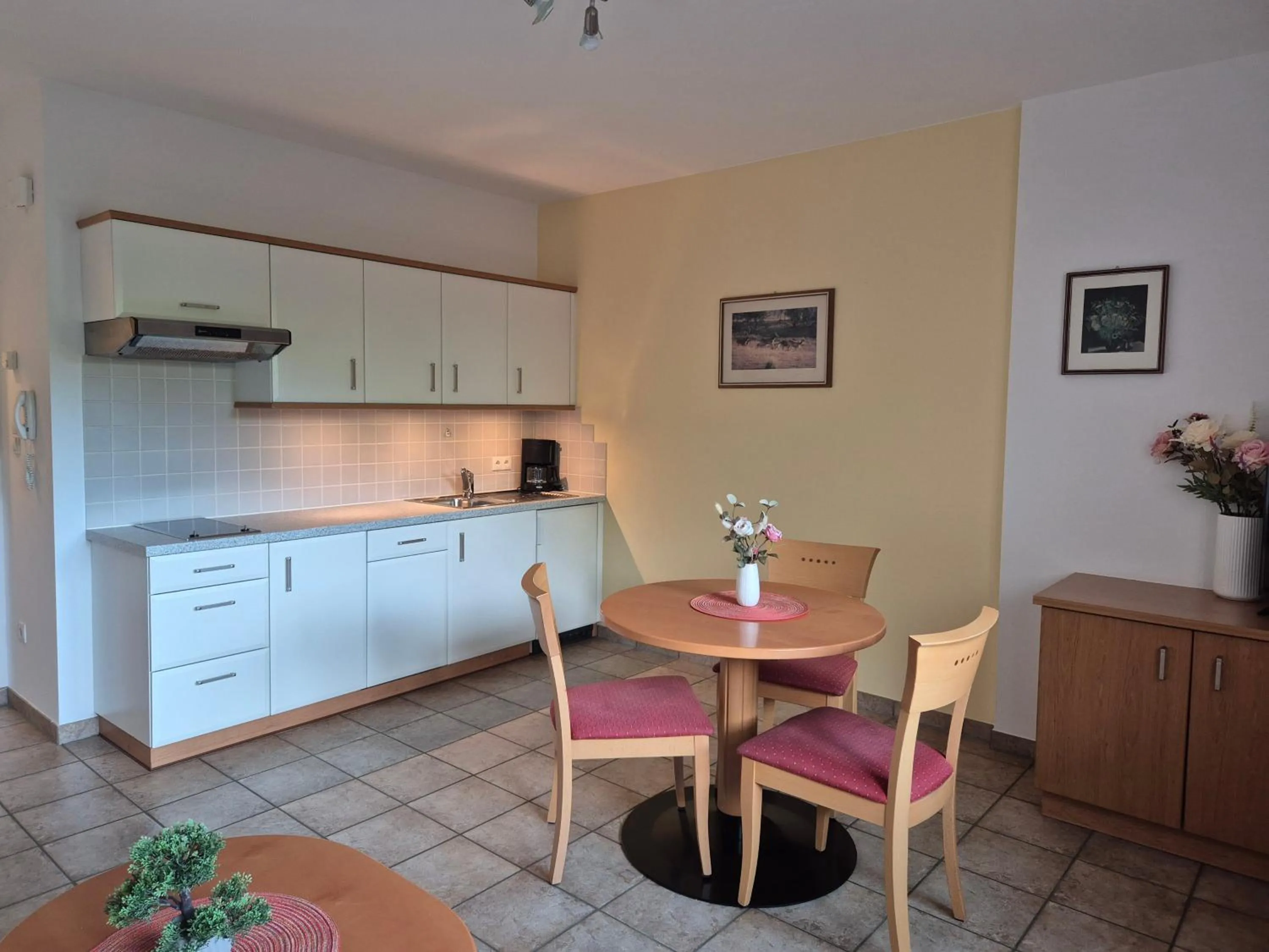 Kitchen or kitchenette in Appartementhaus Am Waalweg