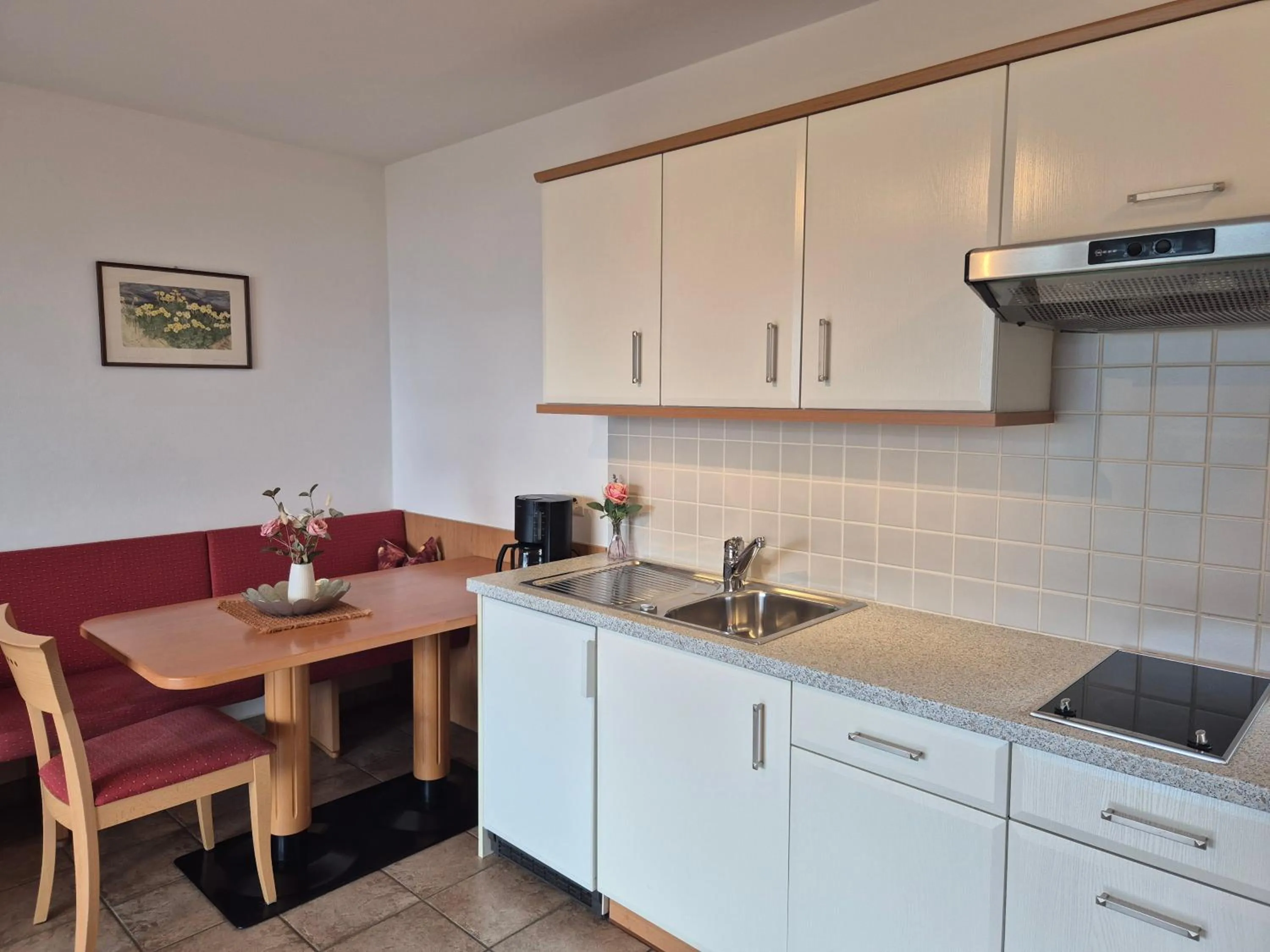 Kitchen or kitchenette in Appartementhaus Am Waalweg