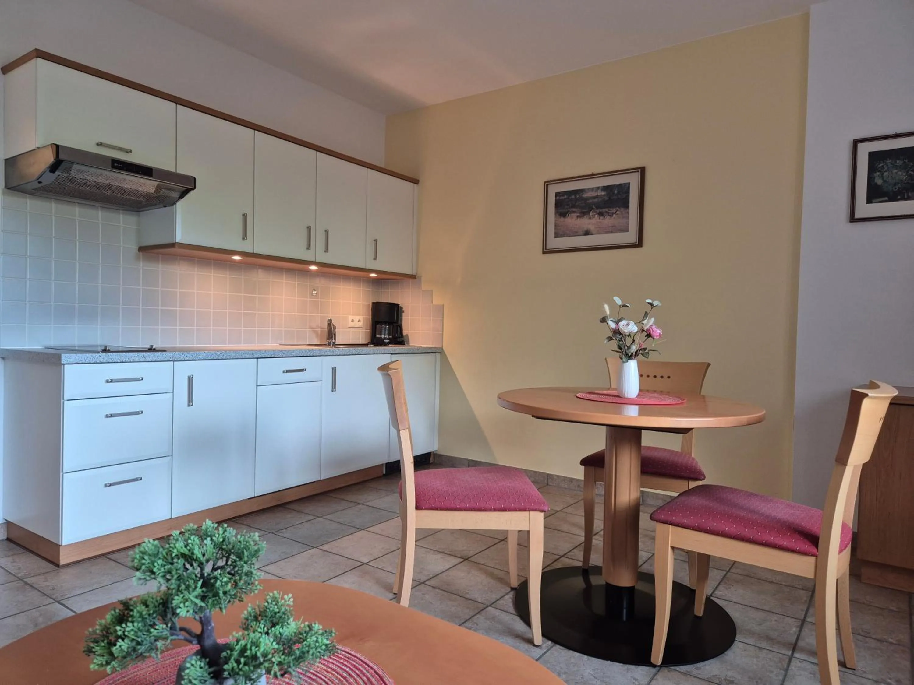 Kitchen or kitchenette in Appartementhaus Am Waalweg
