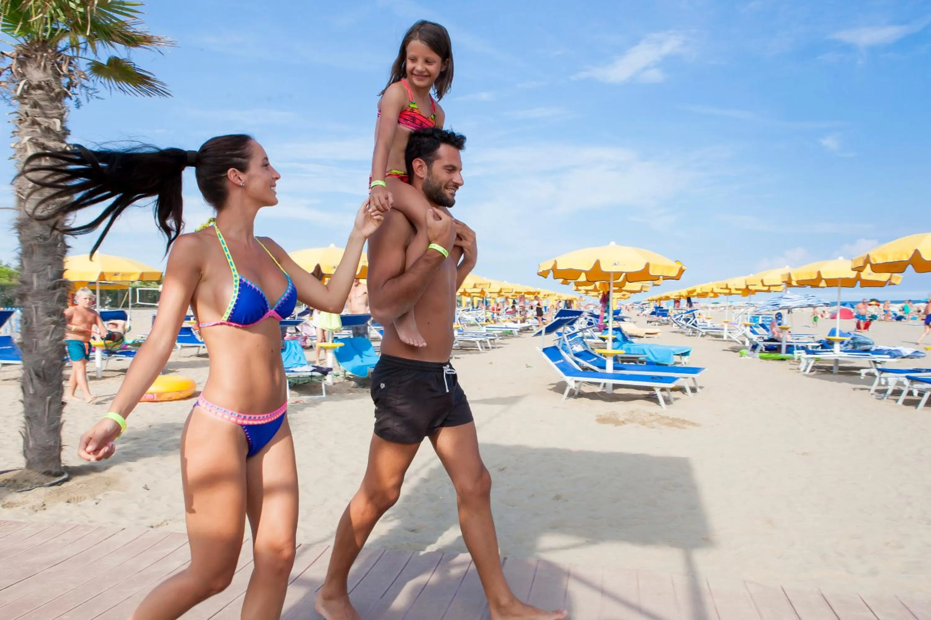 People in Vela Blu Camping Village