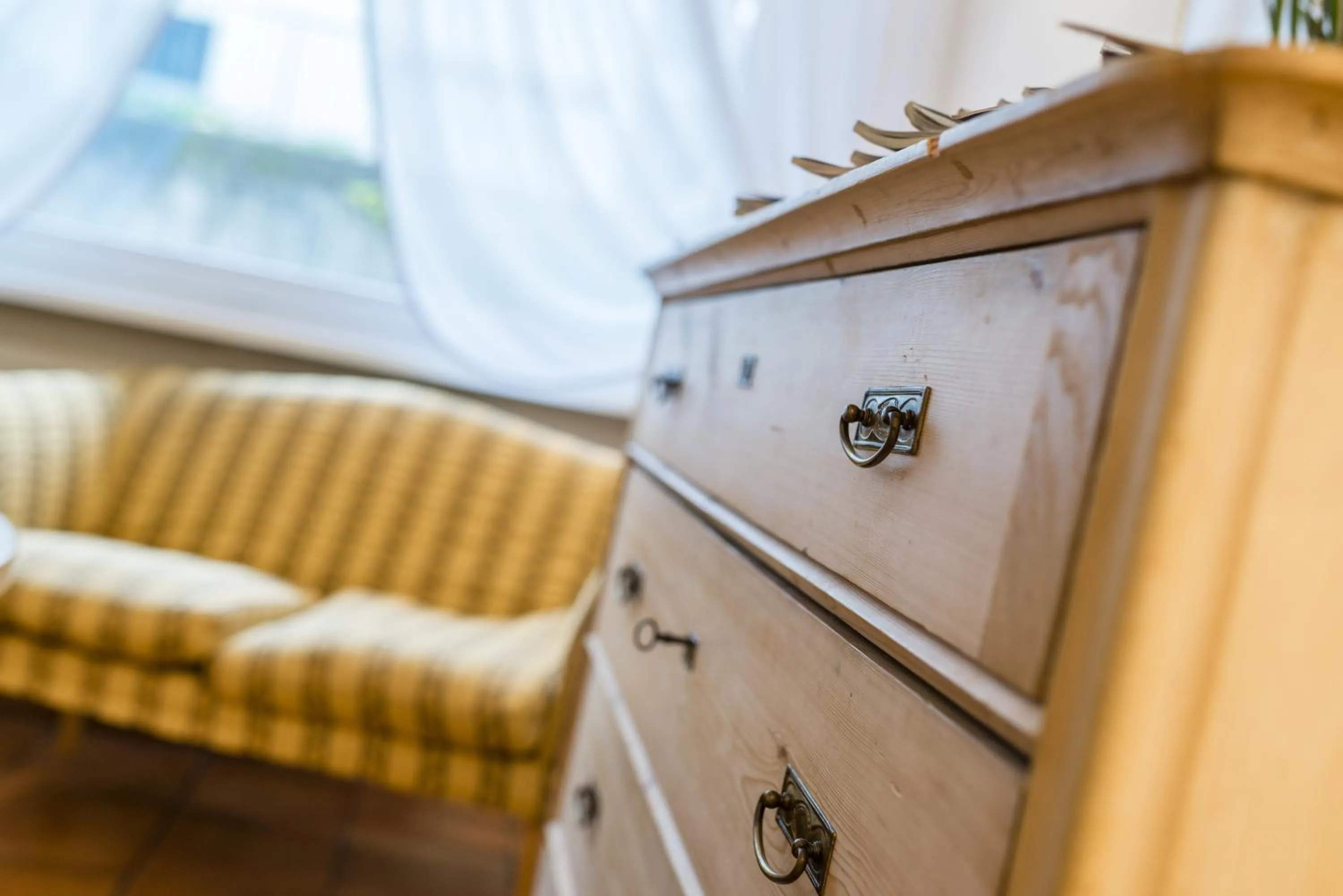 Communal lounge/ TV room in Pension Prack