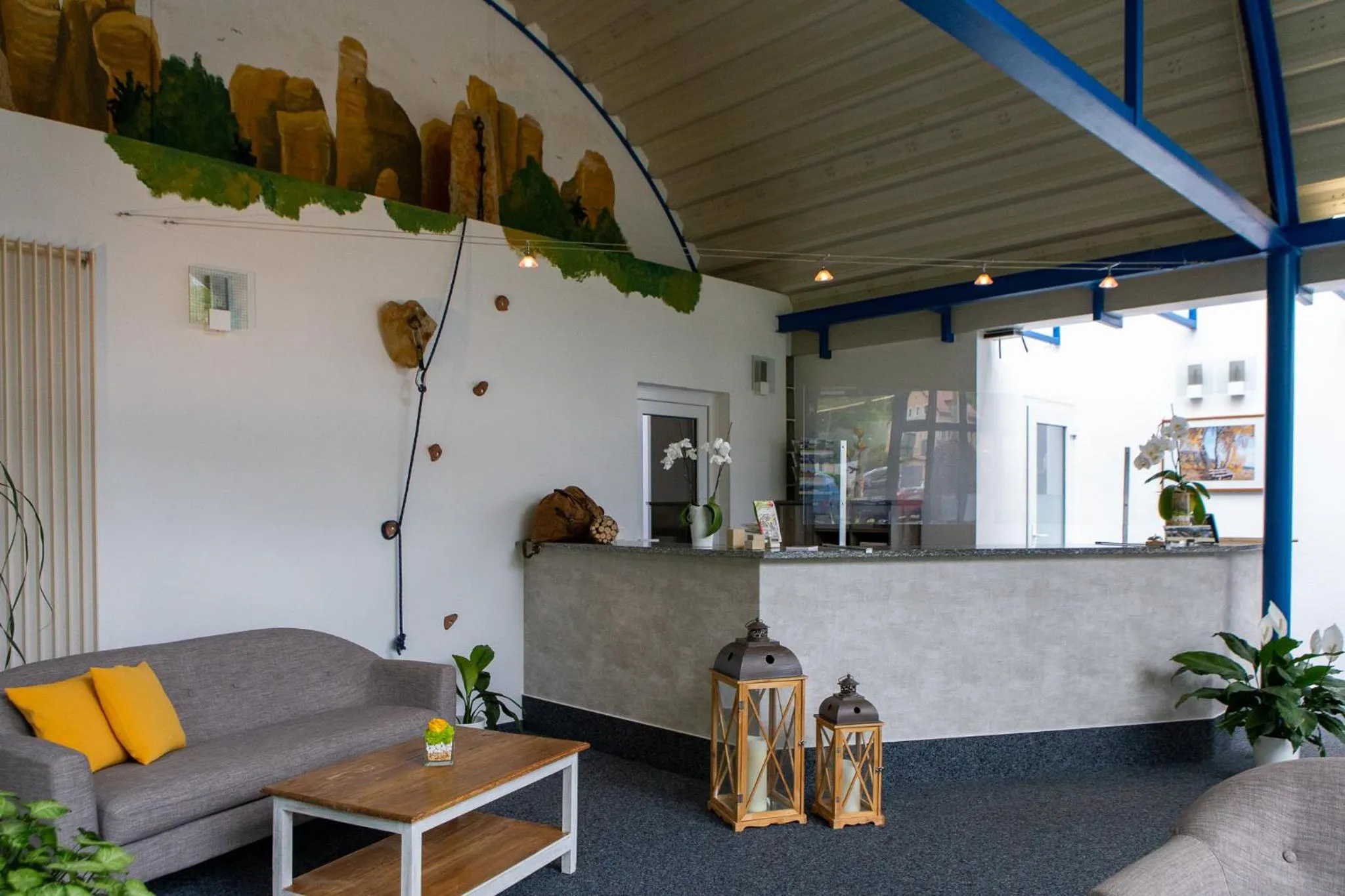 Lobby or reception in Hotel garni Grundmühle