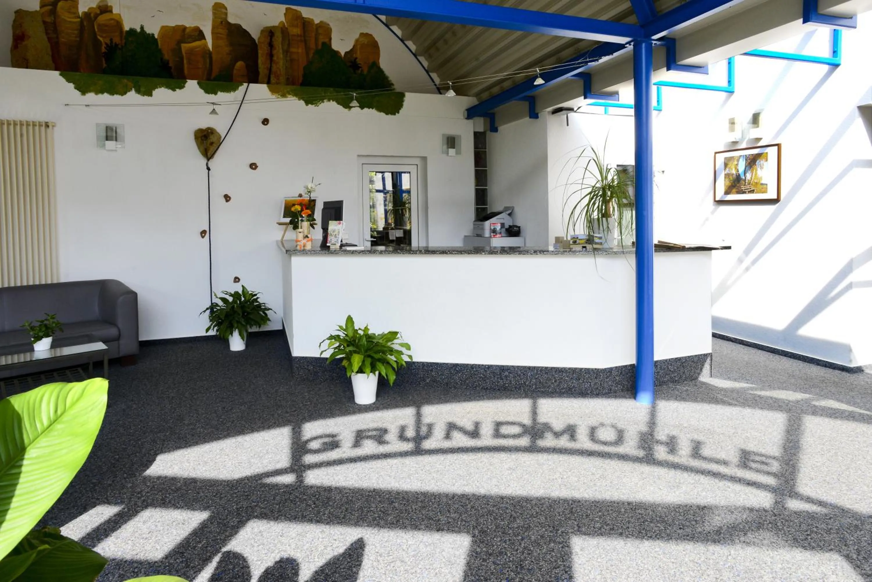 Lobby or reception in Hotel garni Grundmühle