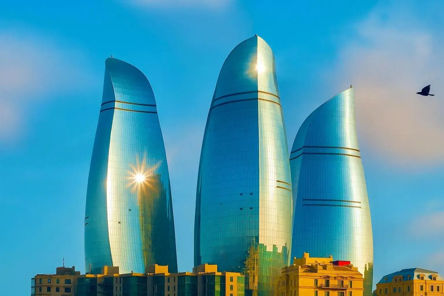 Panoramic 2BR Flame Towers View Old City Nizami St Panoramic 2BR Flame Towers View Old City Nizami St