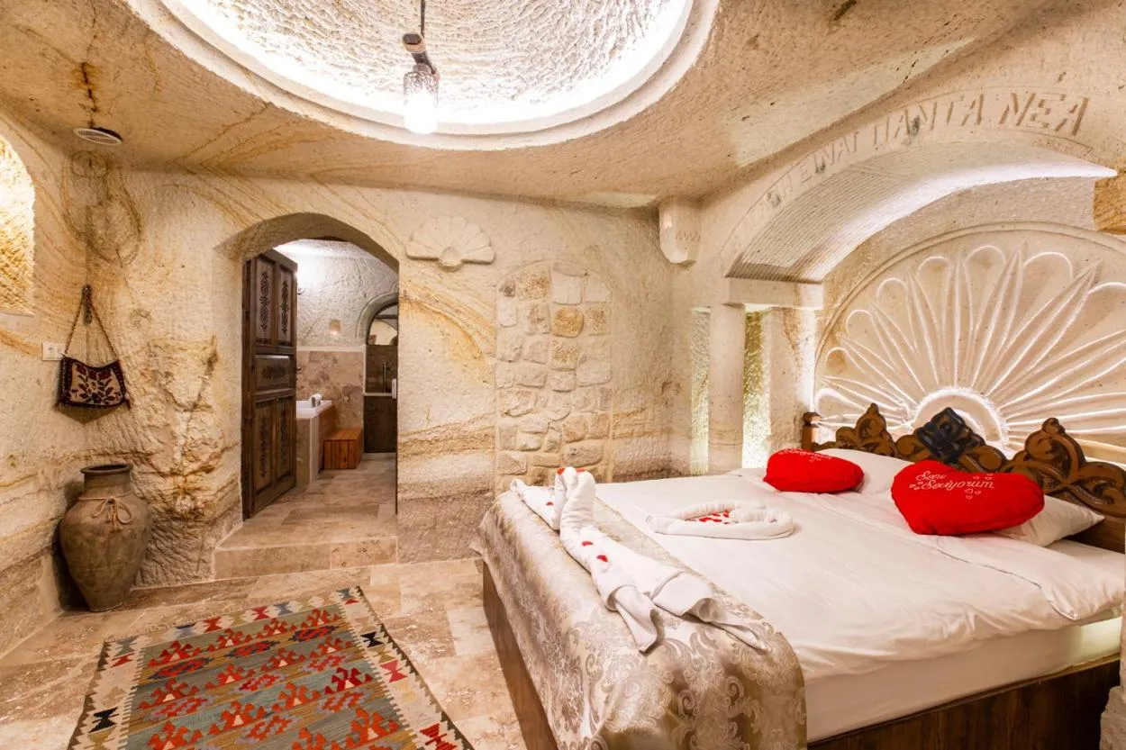 Bed in kayadibi cave hotel