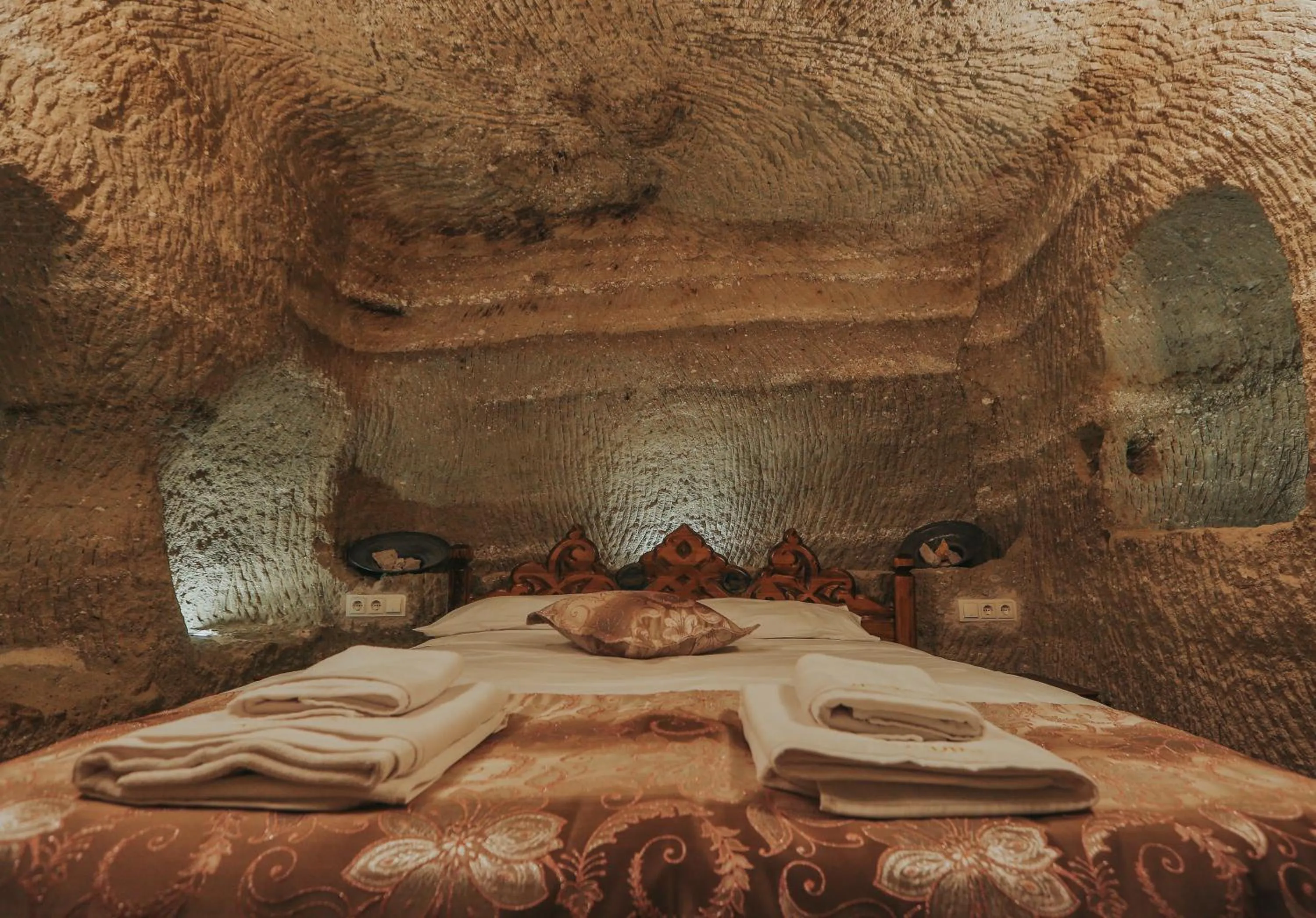Bed in kayadibi cave hotel