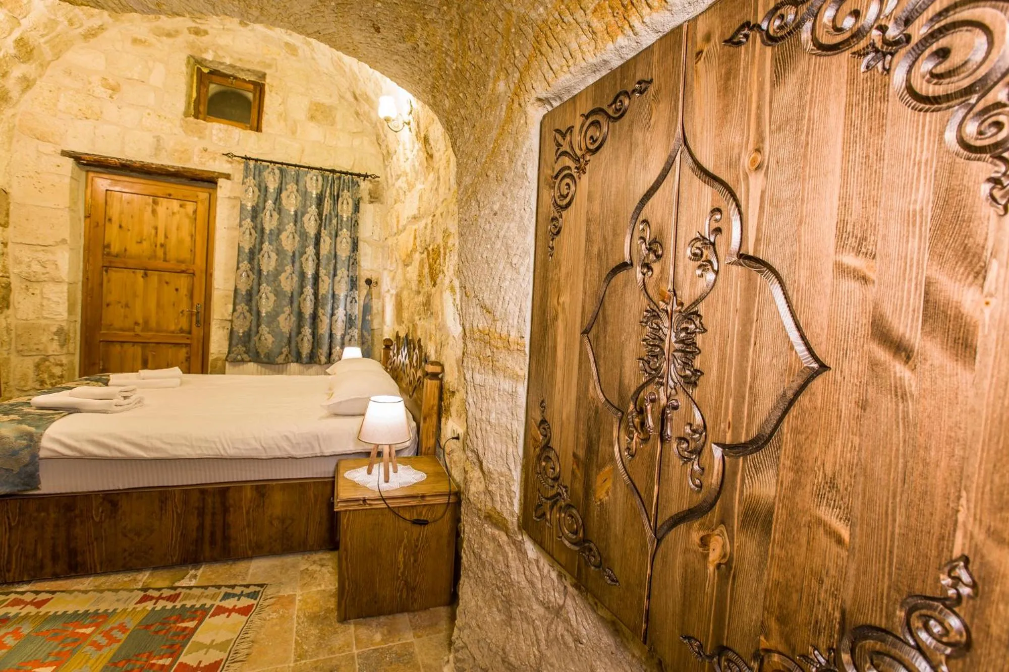 Bed in kayadibi cave hotel