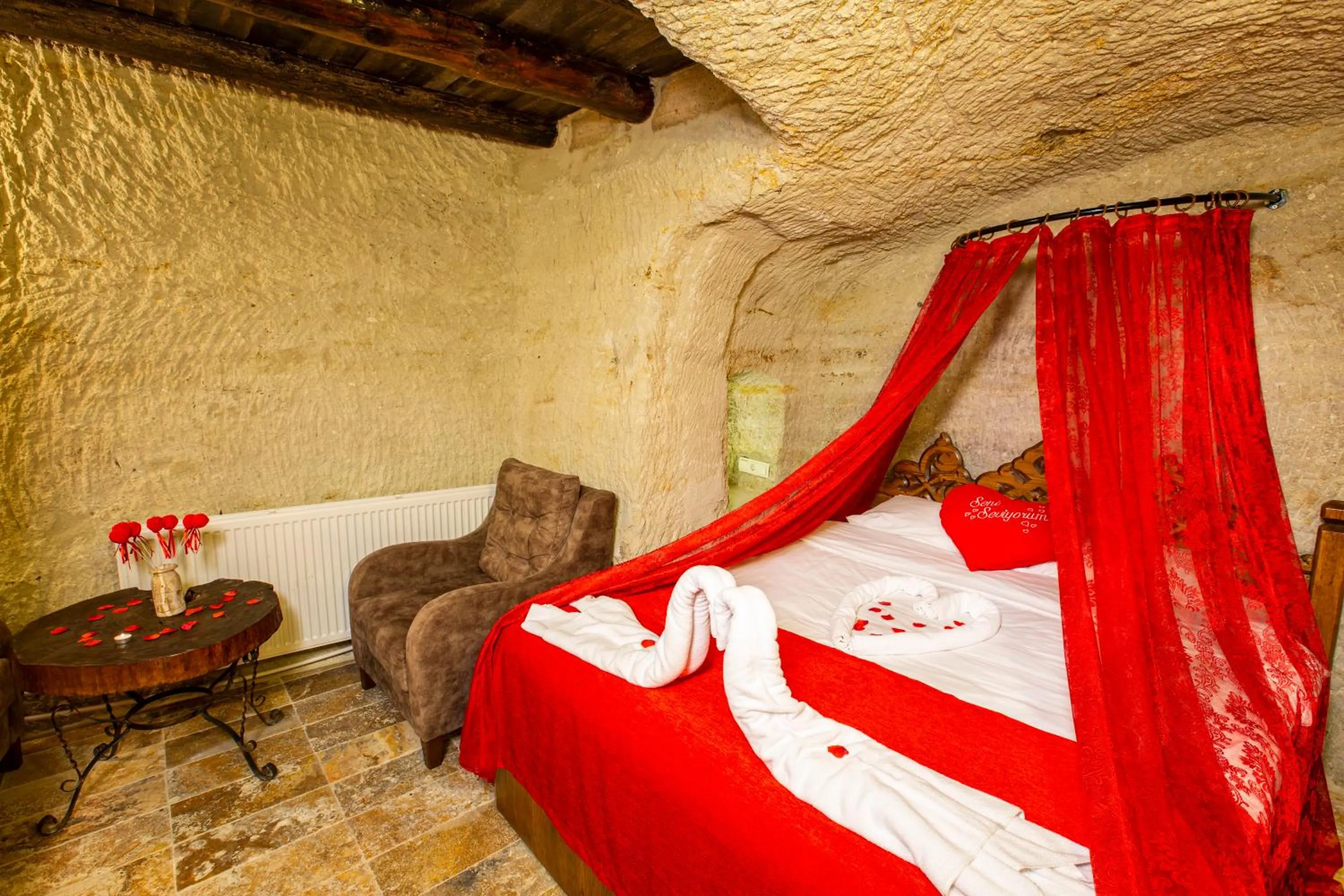 Bed in kayadibi cave hotel