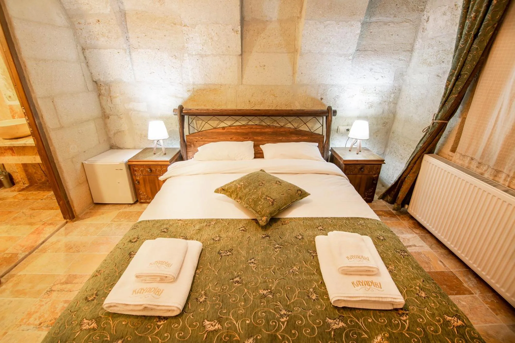 Bed in kayadibi cave hotel