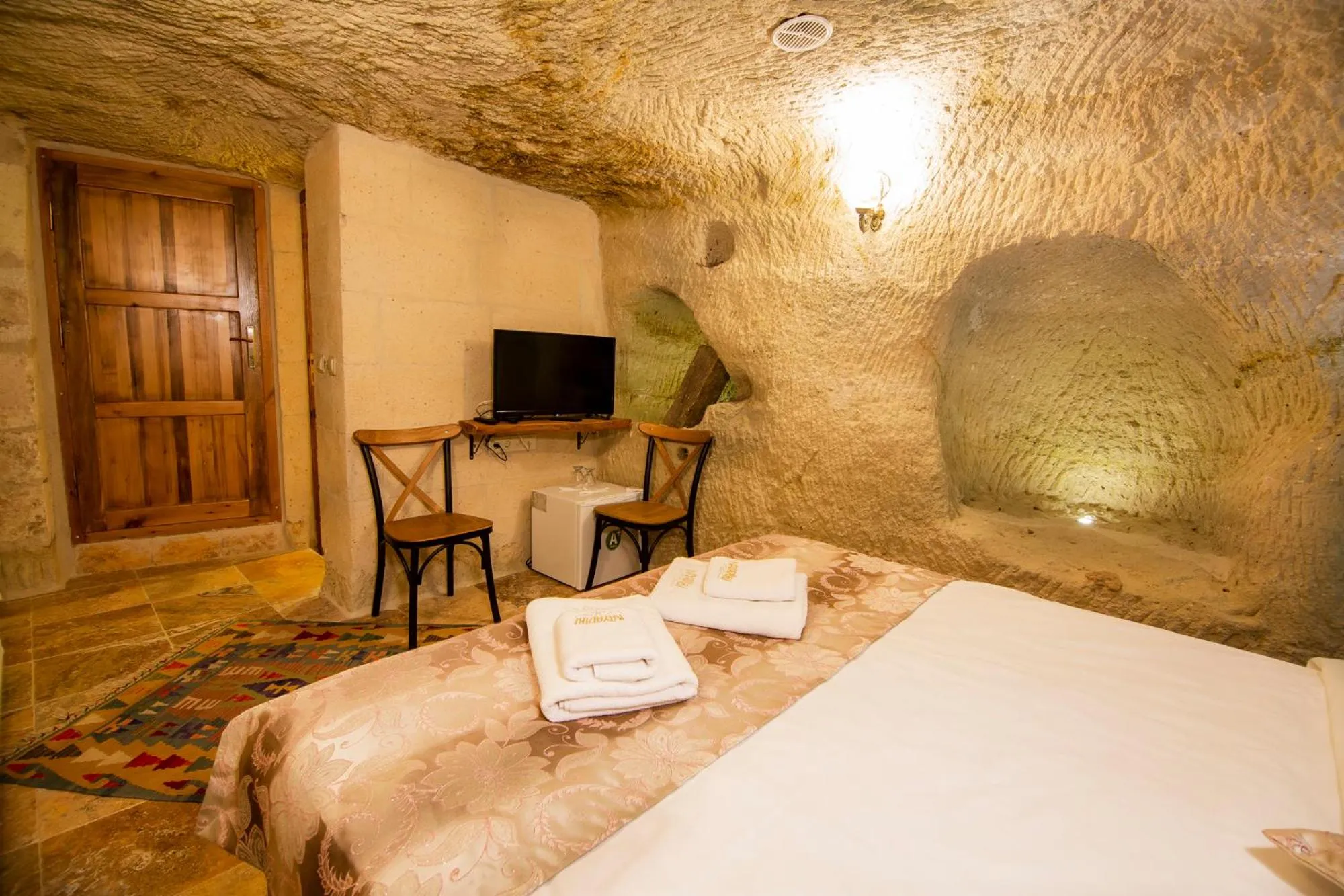 Bed in kayadibi cave hotel