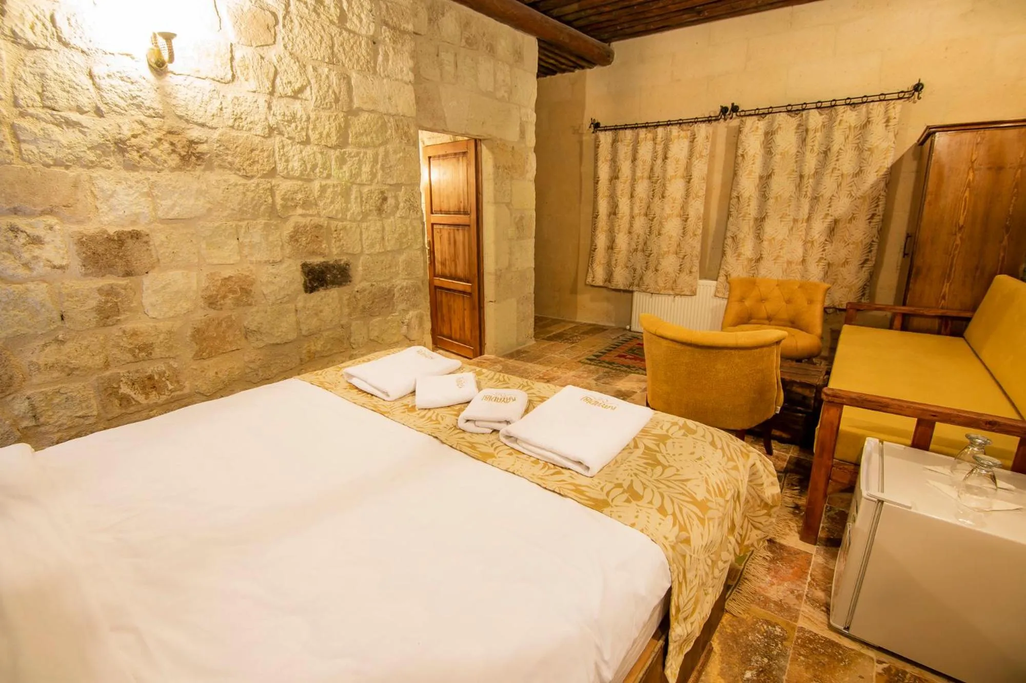 Bed in kayadibi cave hotel