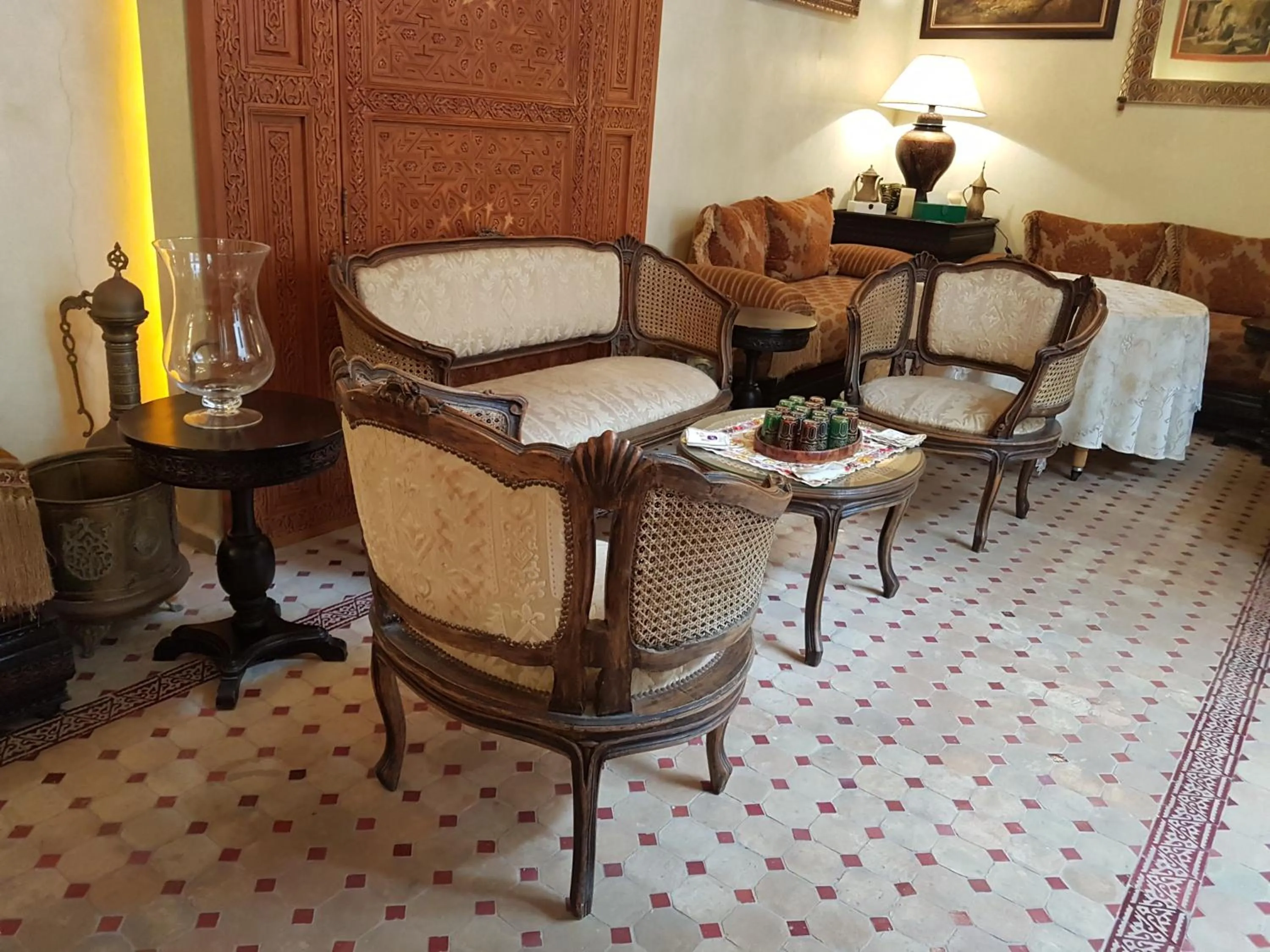 Seating area in Riad Dar Karima