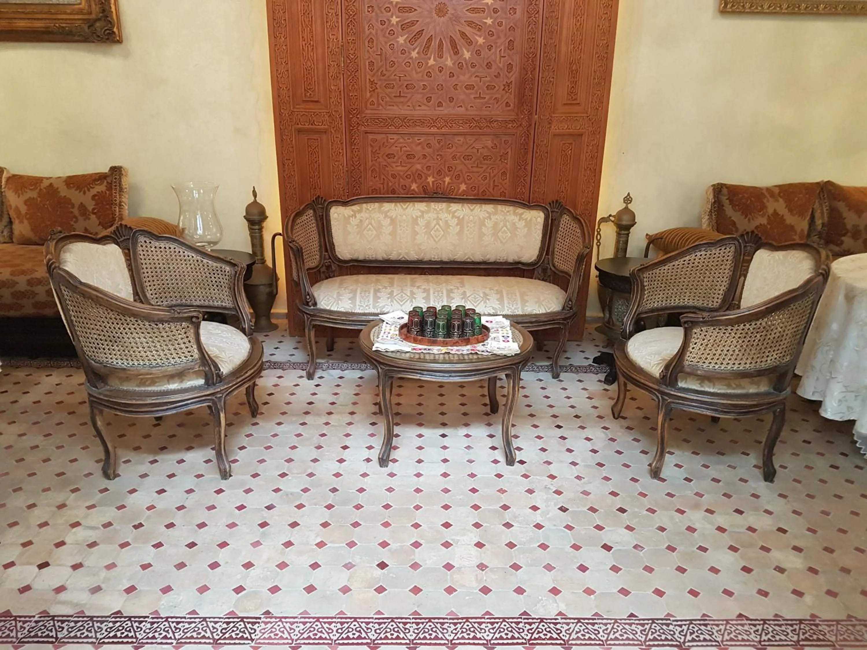 Seating area in Riad Dar Karima
