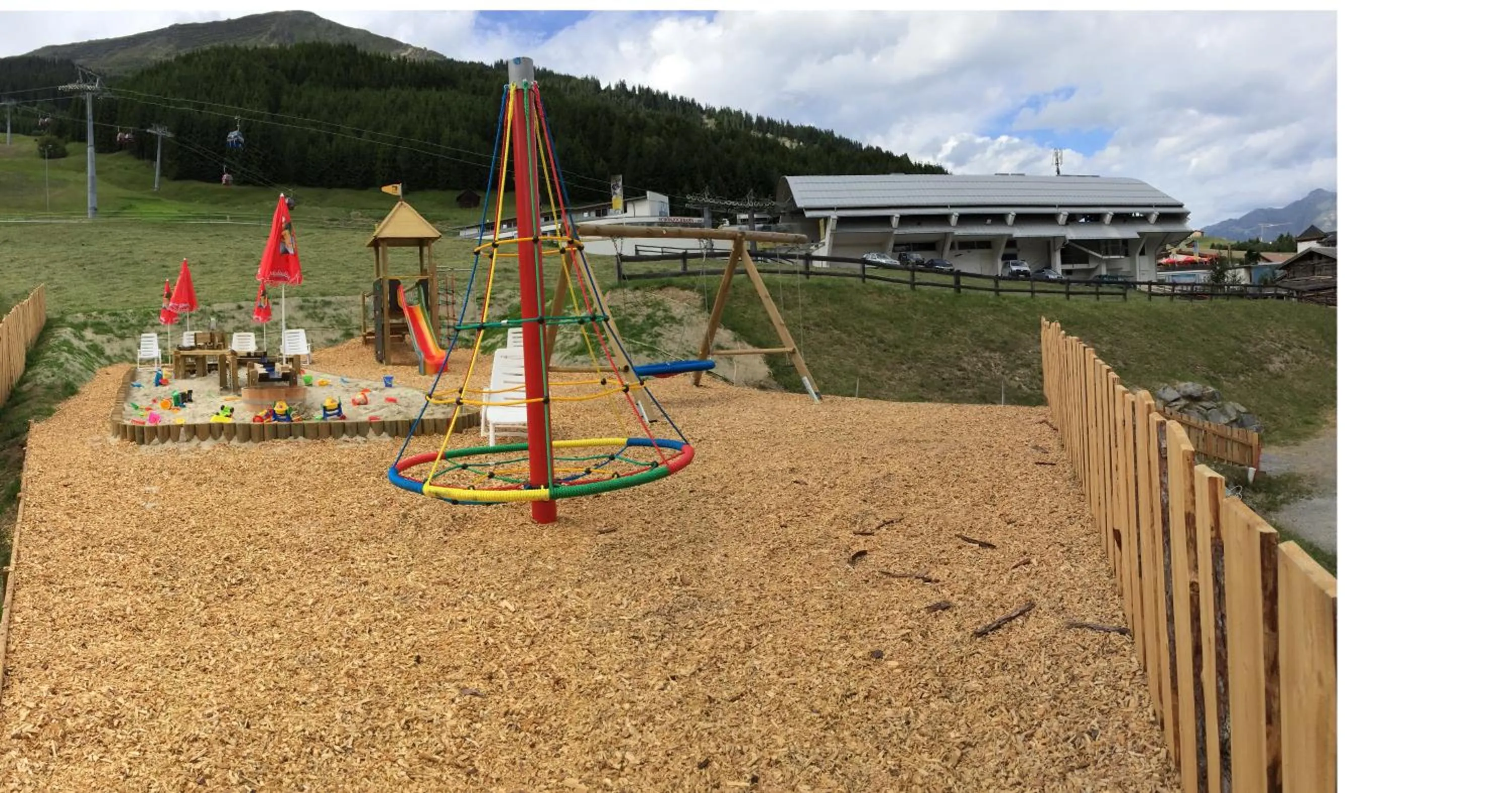 Children play ground in Hotel Röck Garni