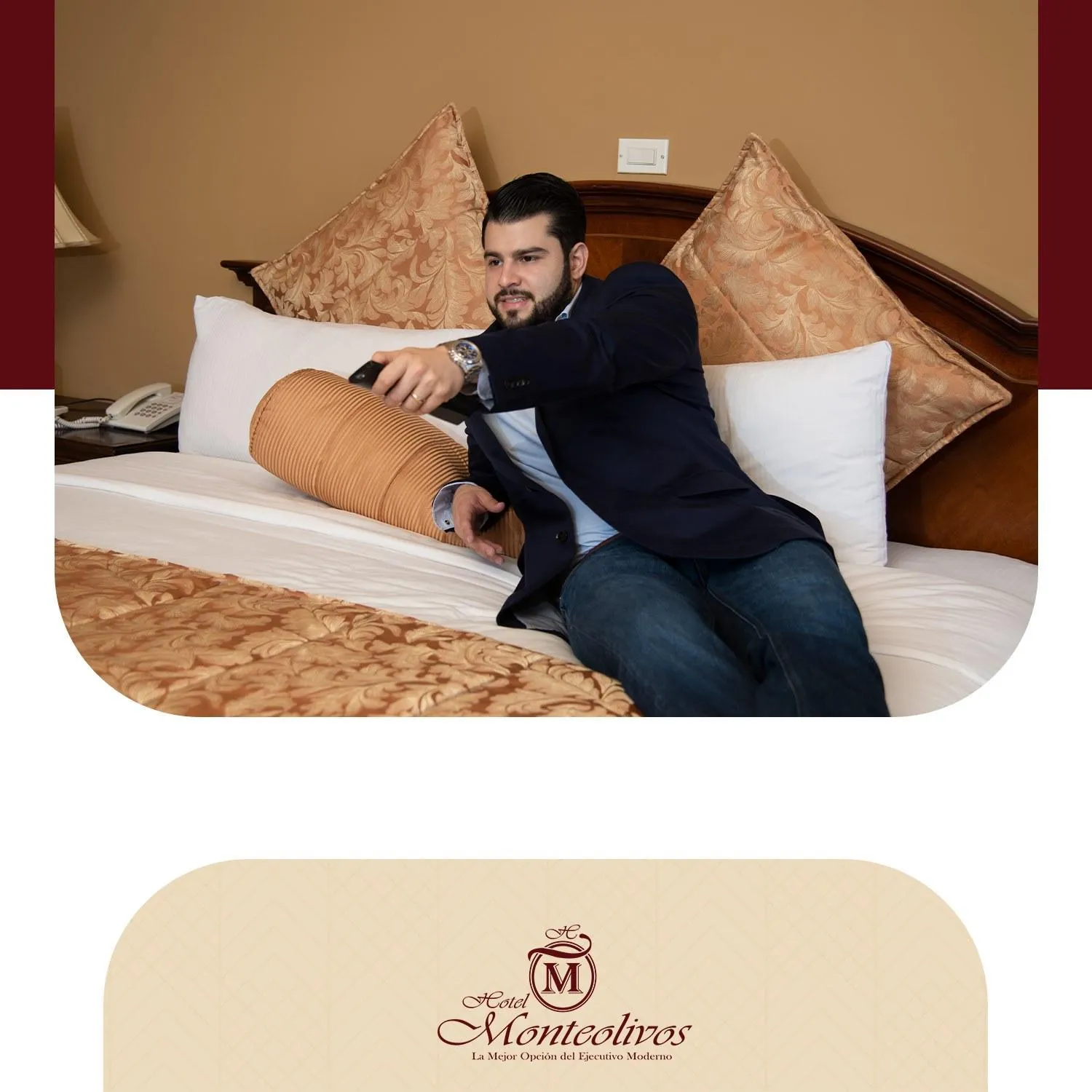 Bed in Hotel Monteolivos