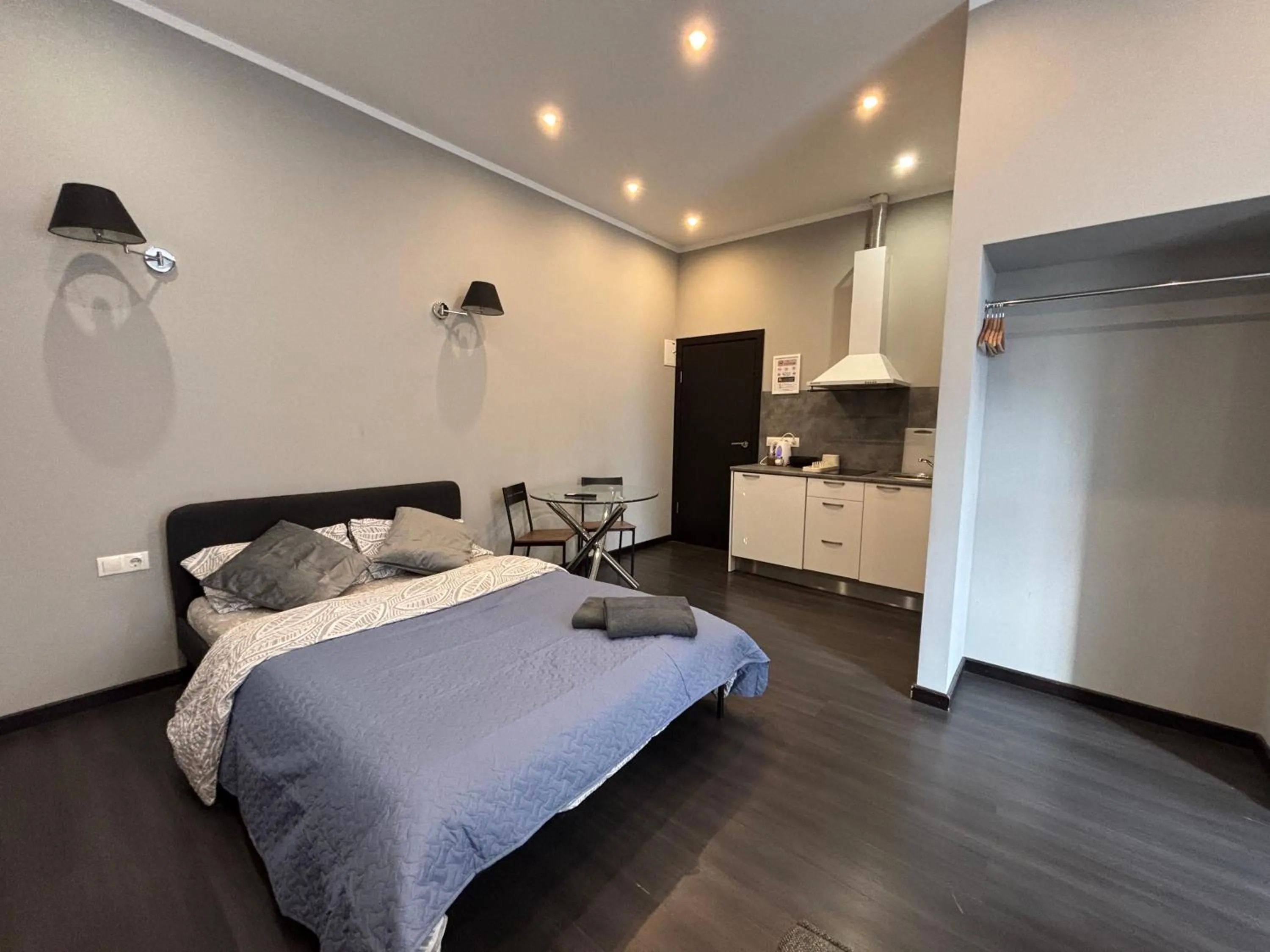 Bed in ApartHotel Riga