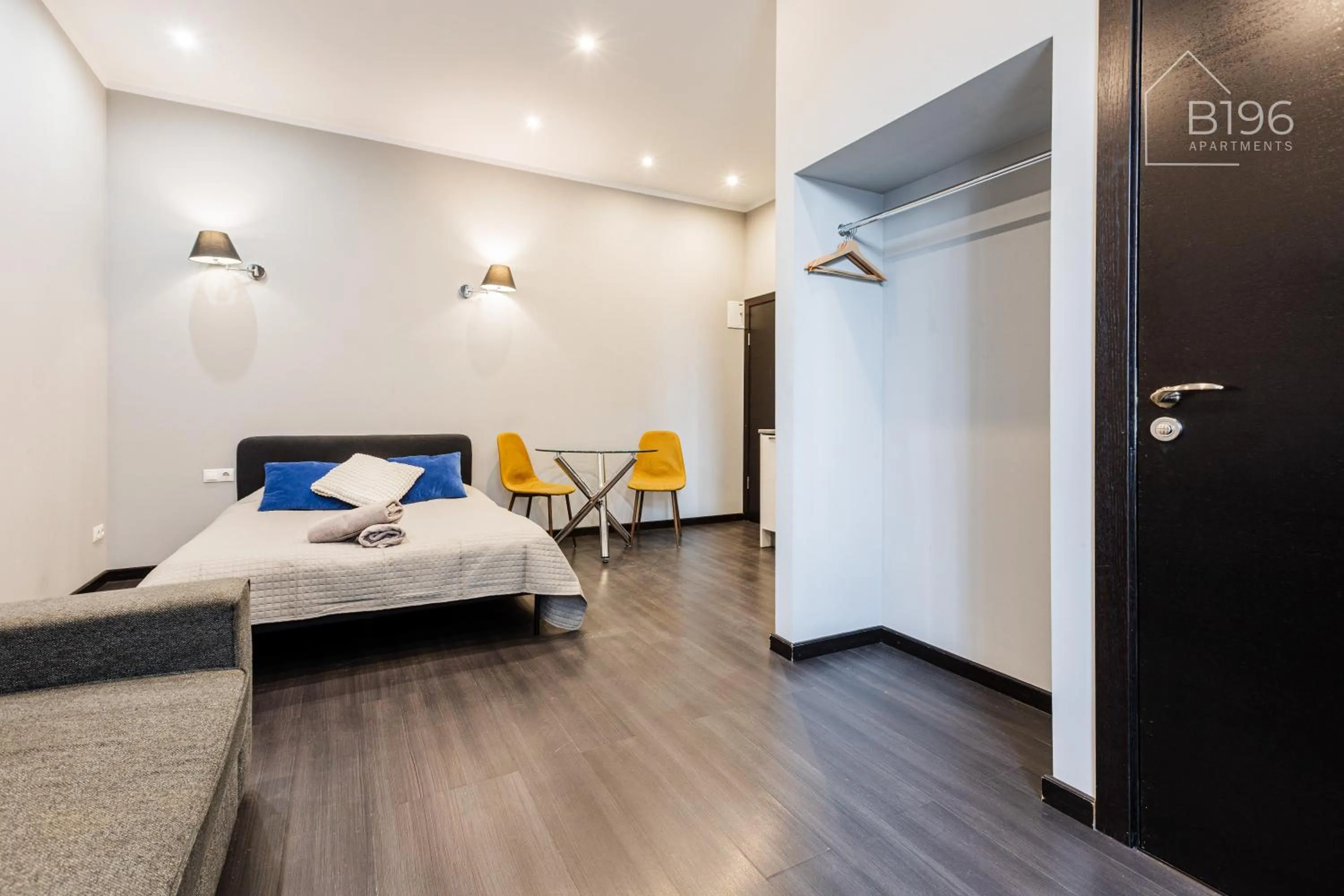 Photo of the whole room, Bed in ApartHotel Riga