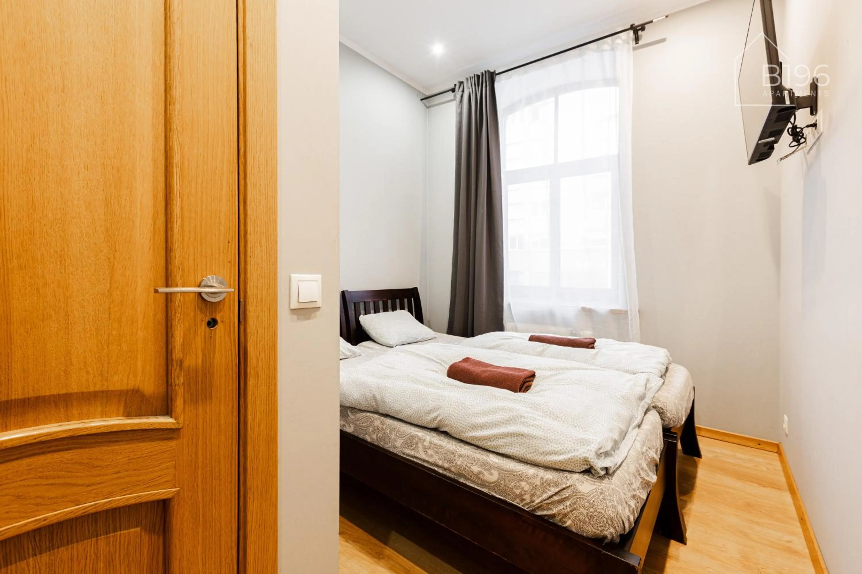 Bed in ApartHotel Riga