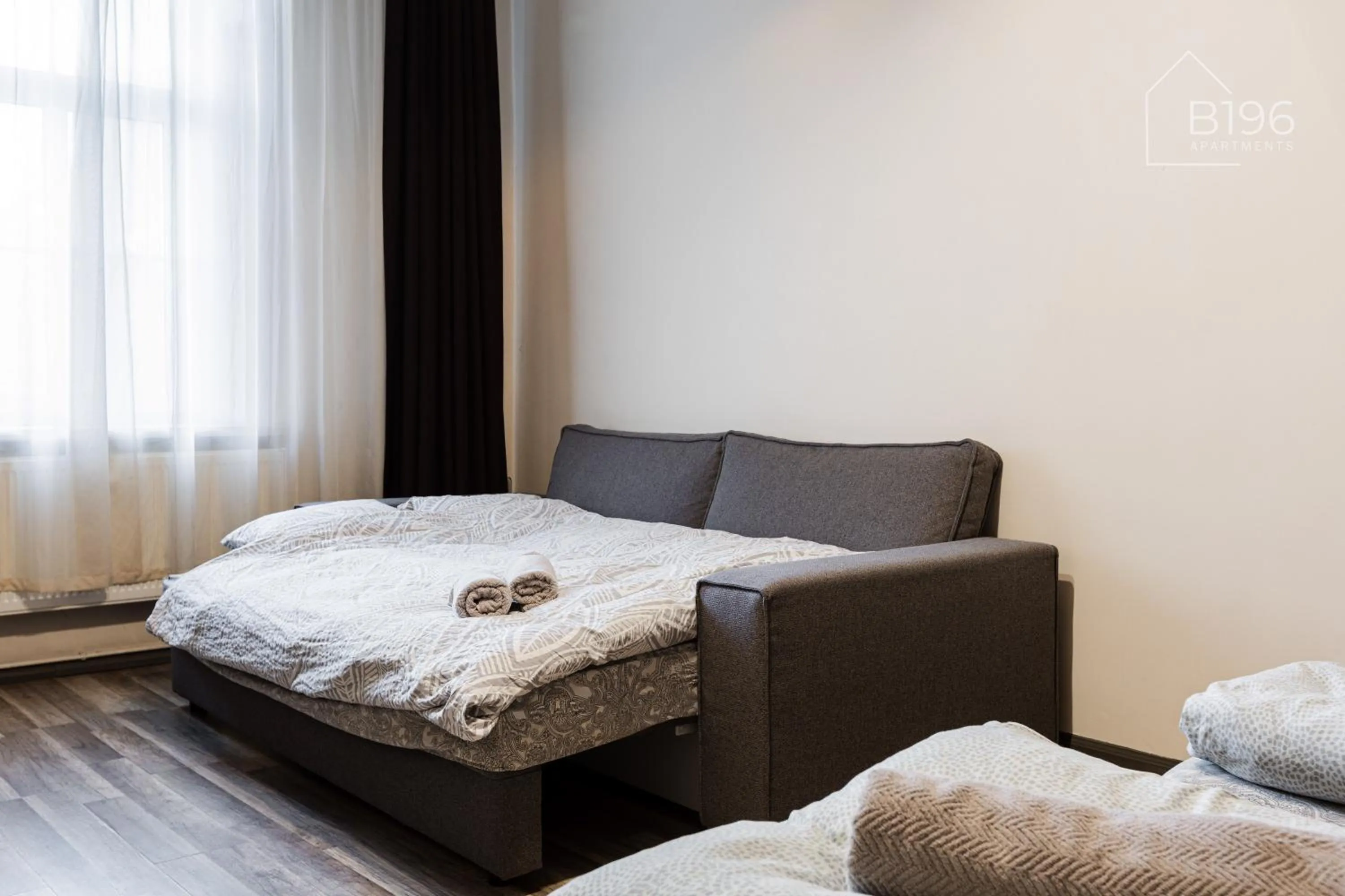 Bed in ApartHotel Riga