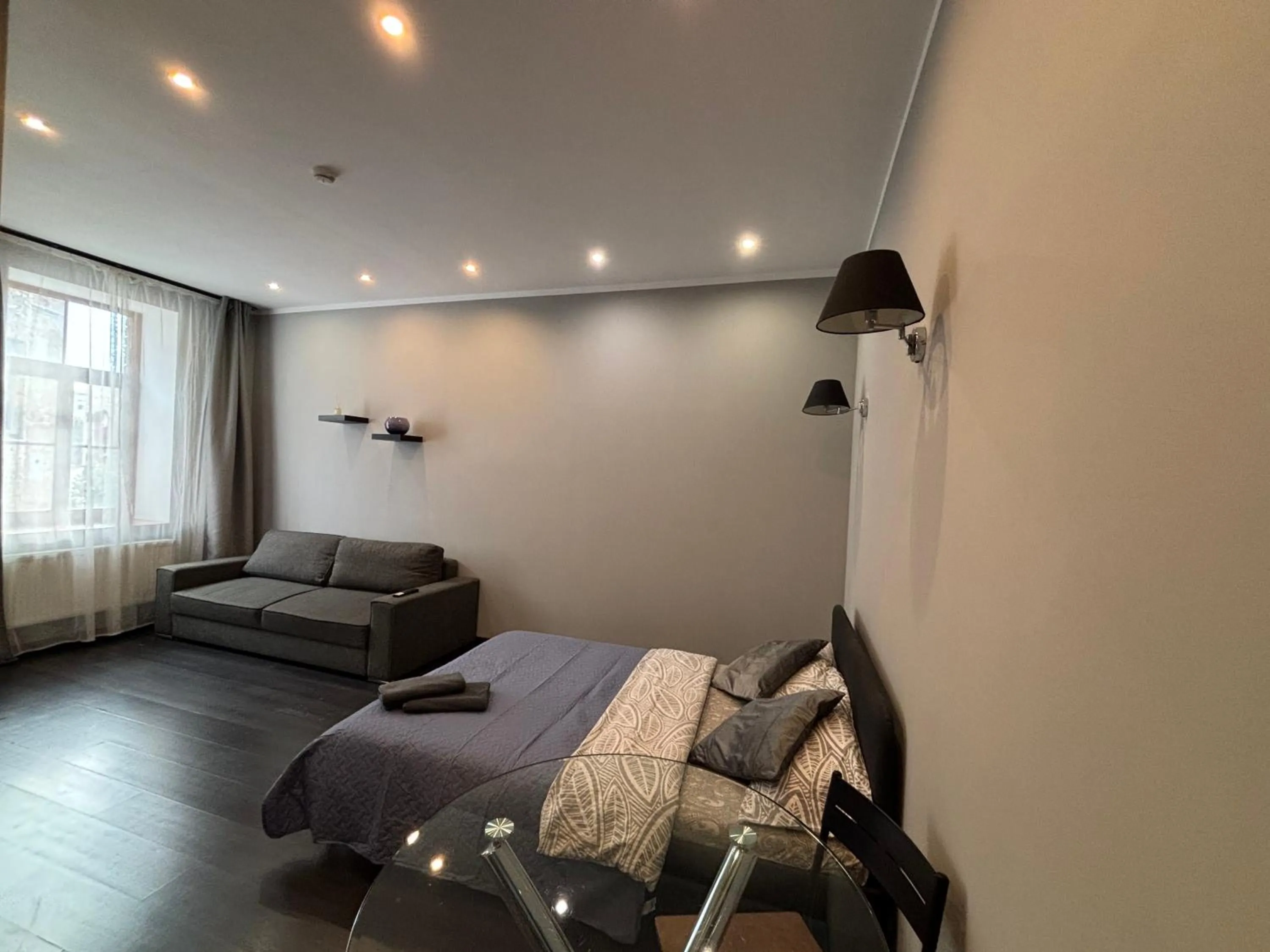 Bed in ApartHotel Riga