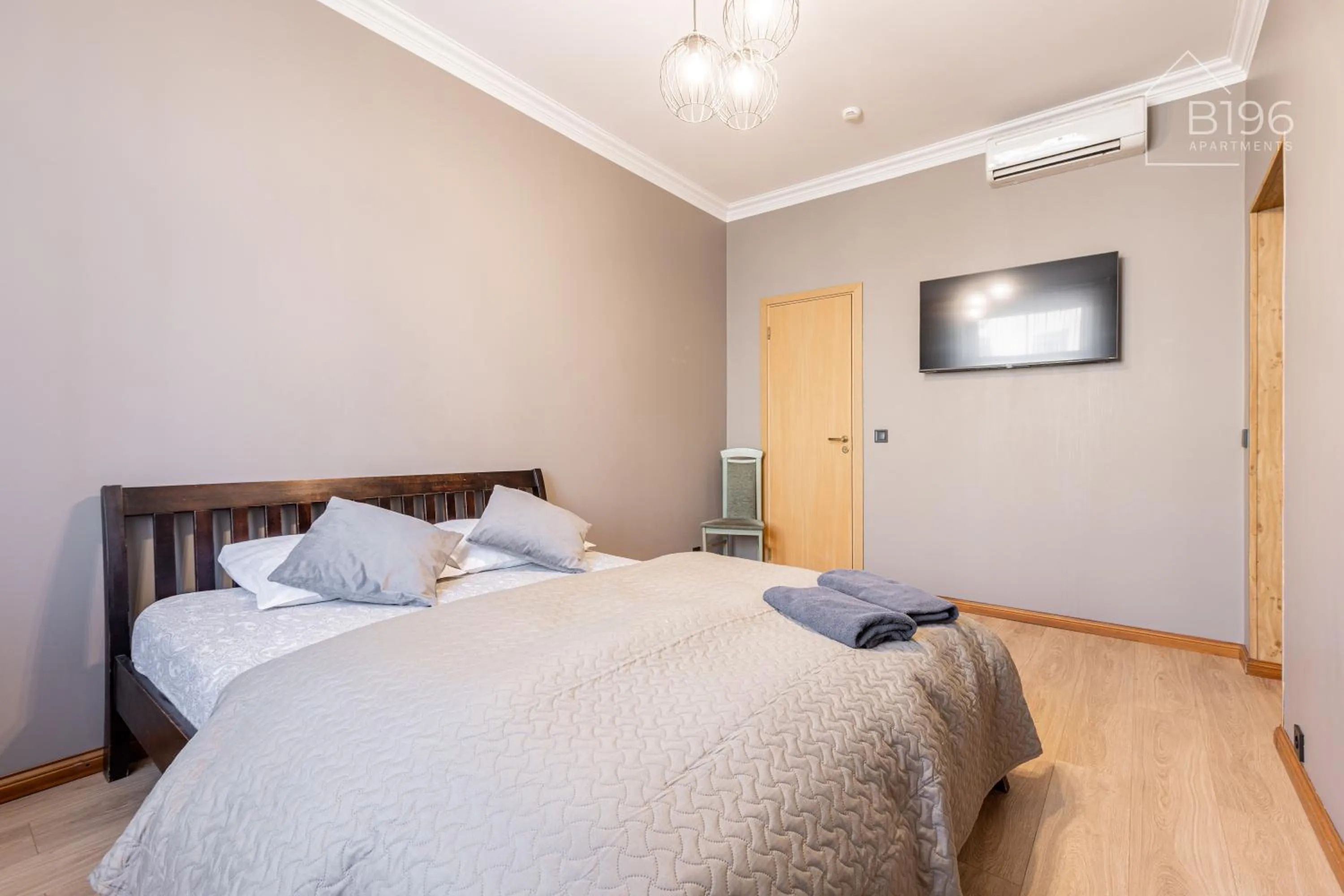 Bed in ApartHotel Riga