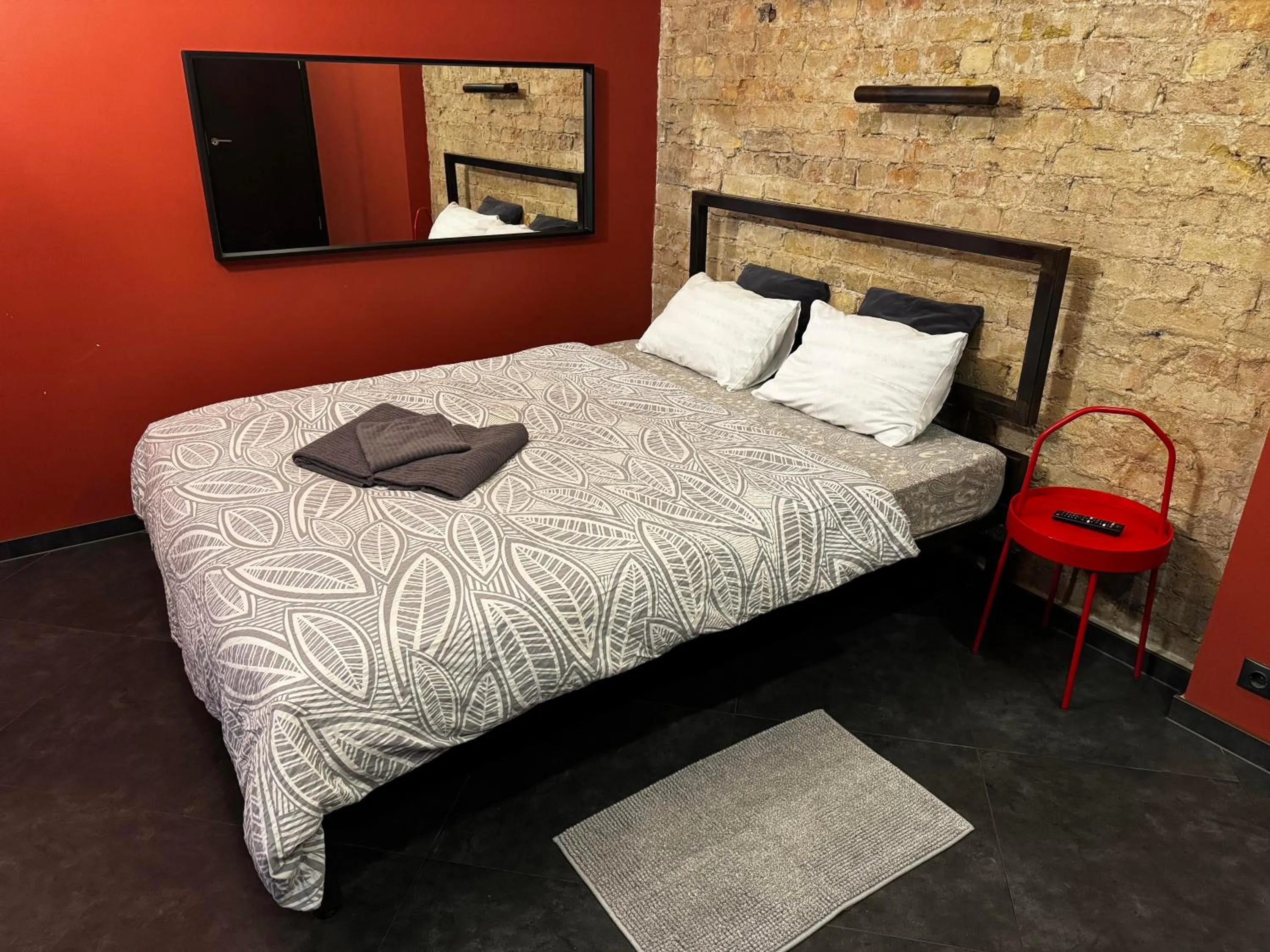 Bed in ApartHotel Riga