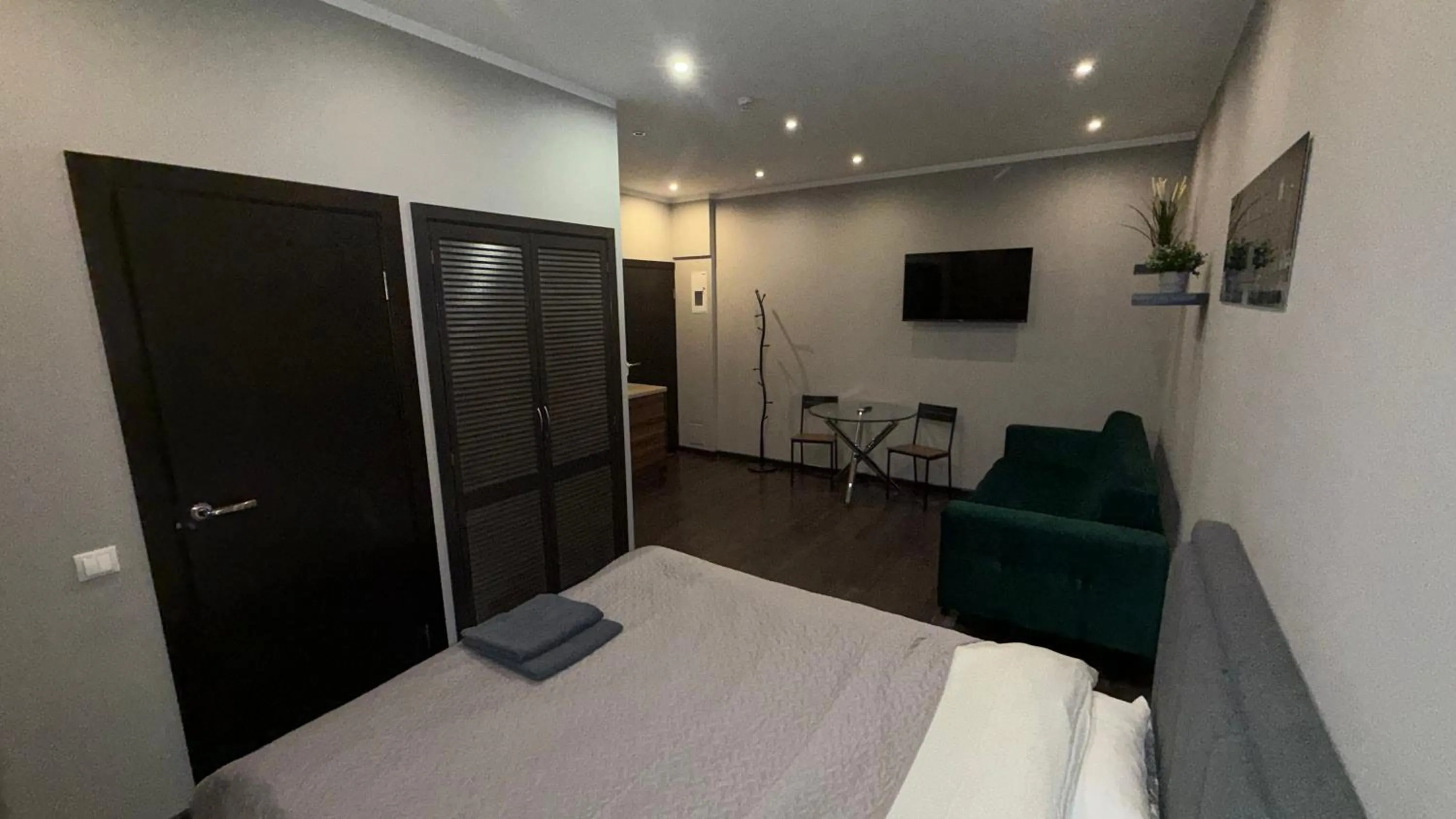 Bed in ApartHotel Riga