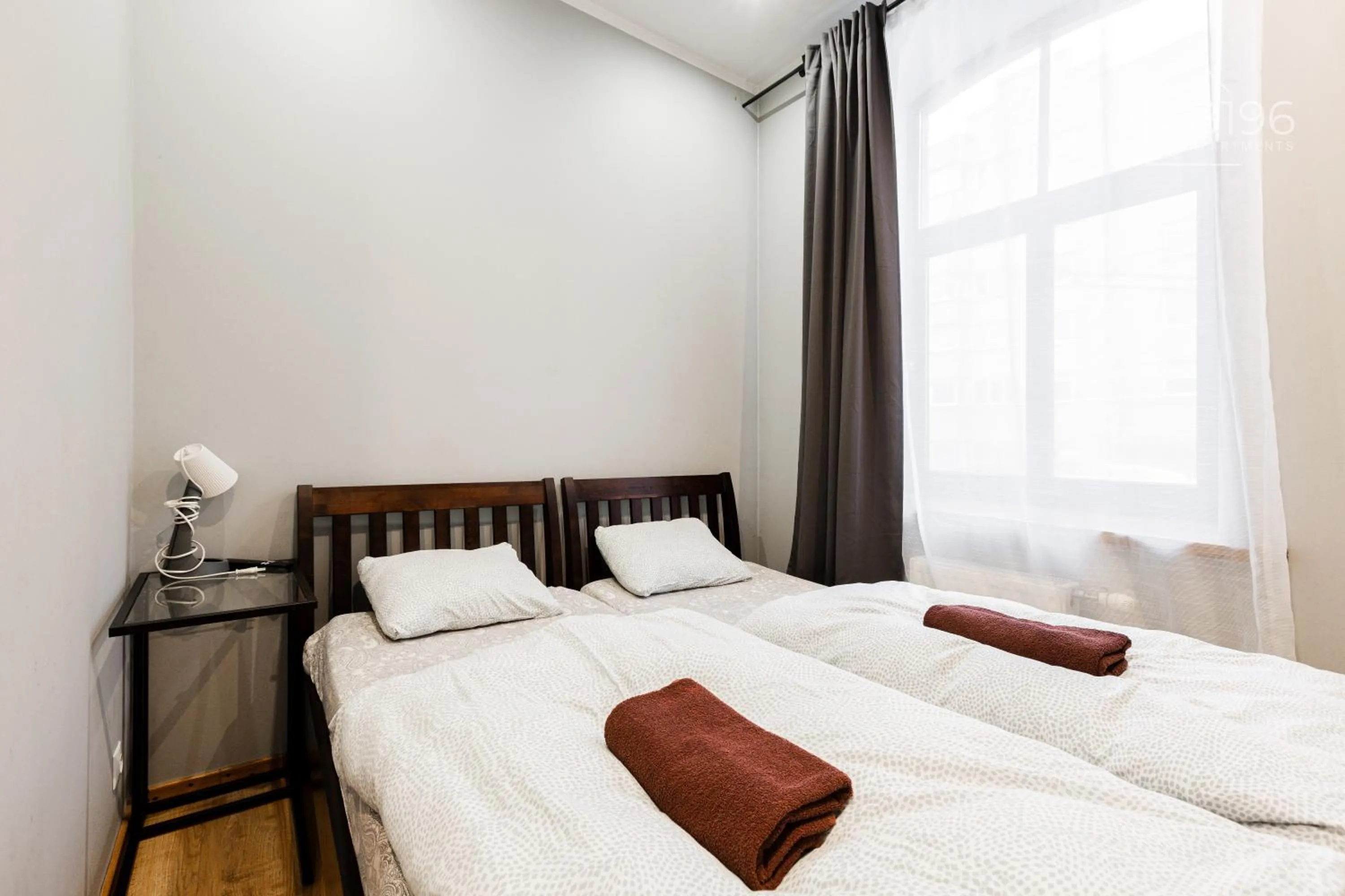 Bed in ApartHotel Riga