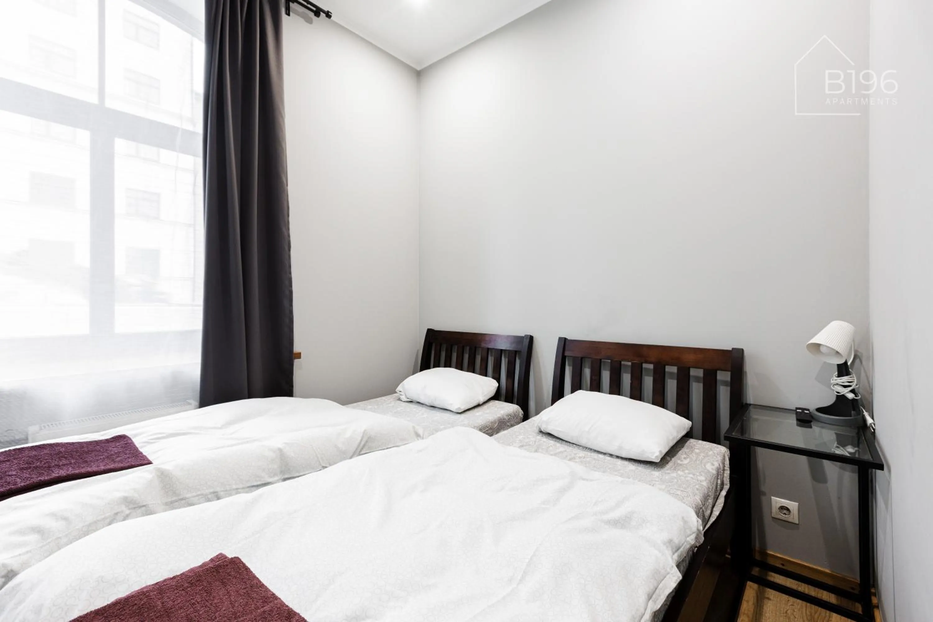 Bed in ApartHotel Riga