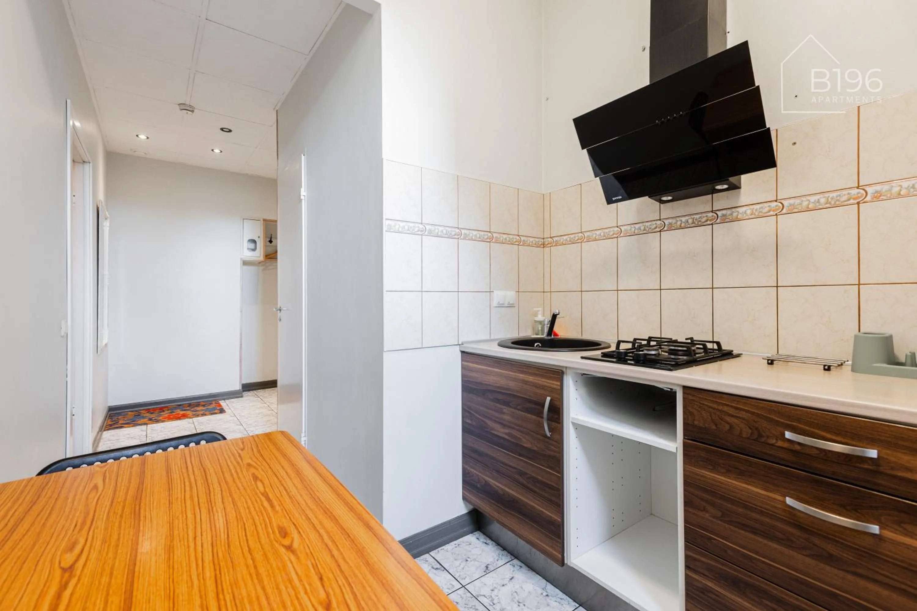 kitchen in ApartHotel Riga