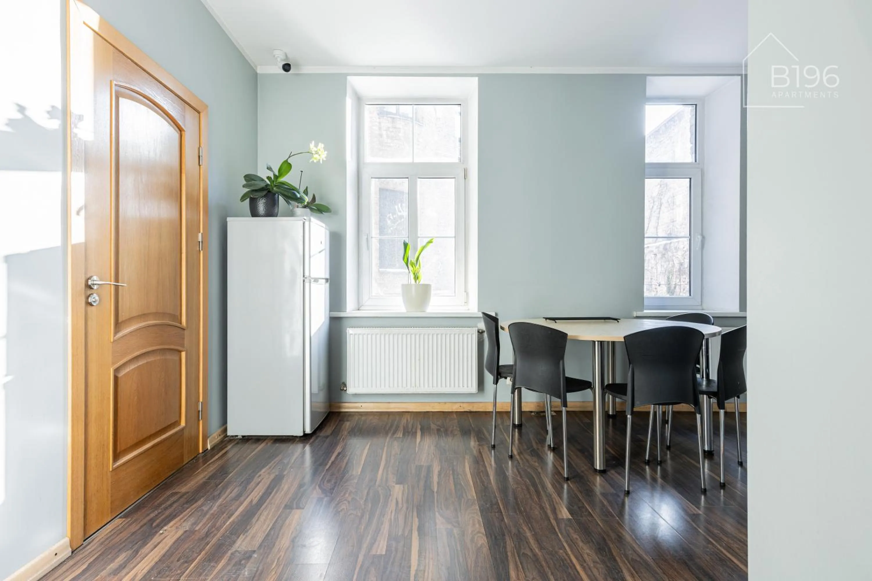 Communal kitchen in ApartHotel Riga