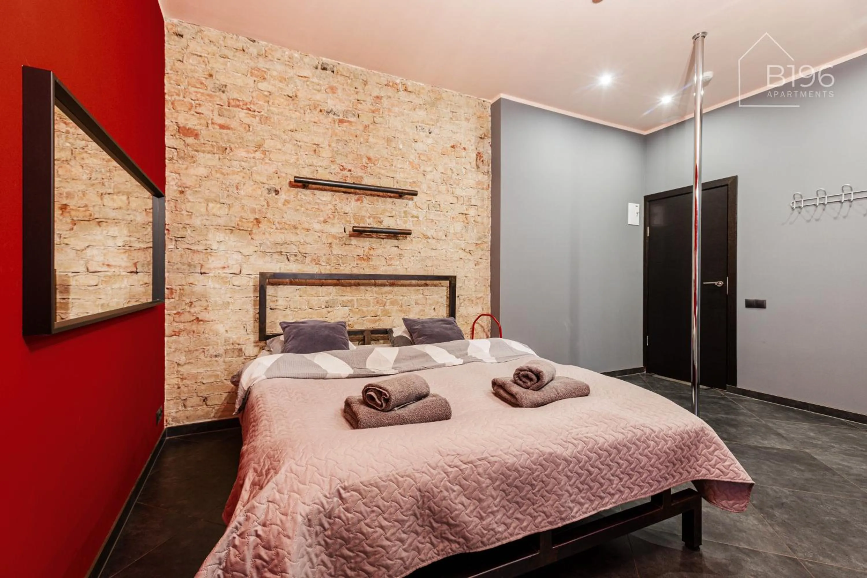 Bed in ApartHotel Riga