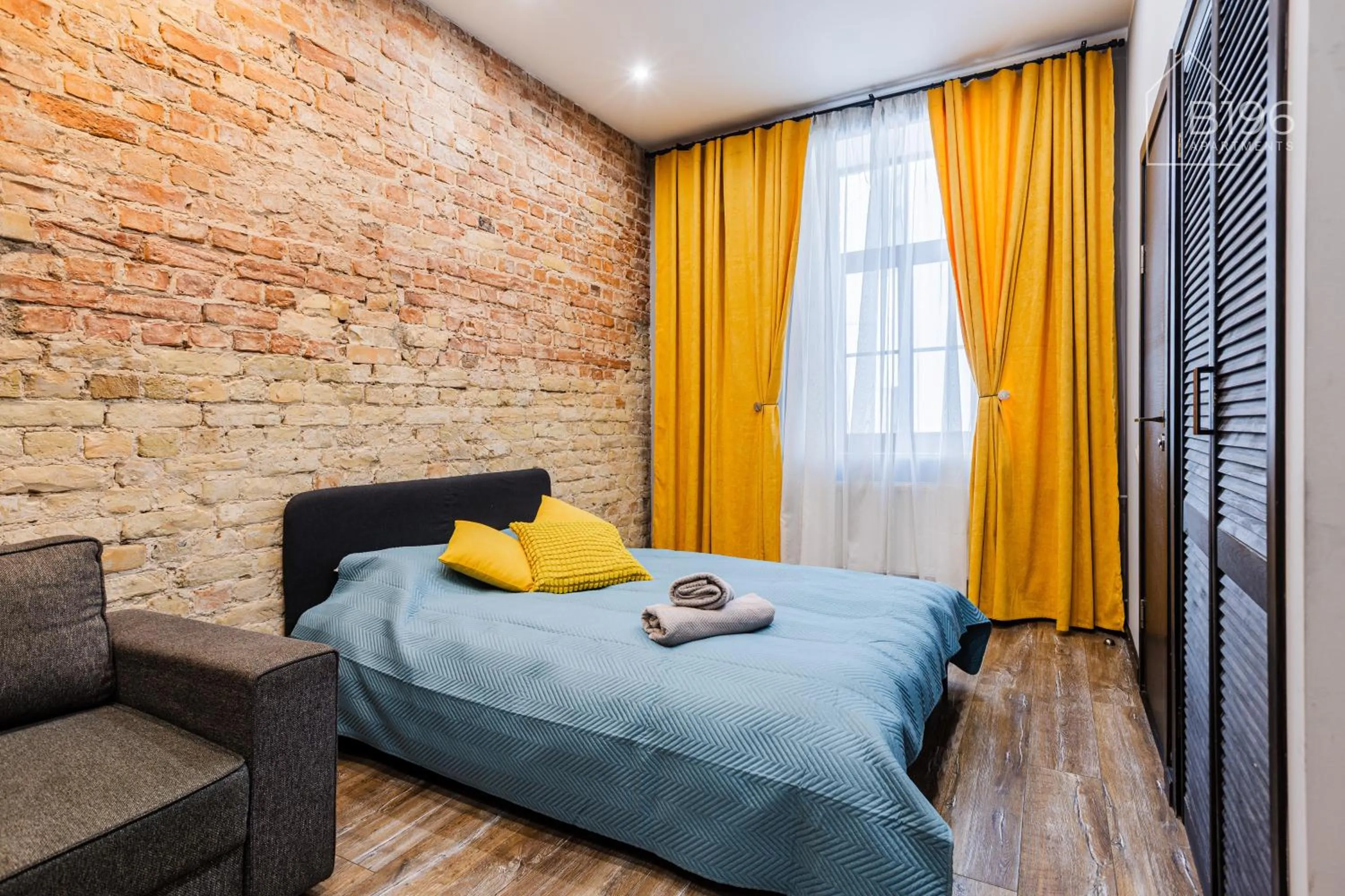 Bed in ApartHotel Riga