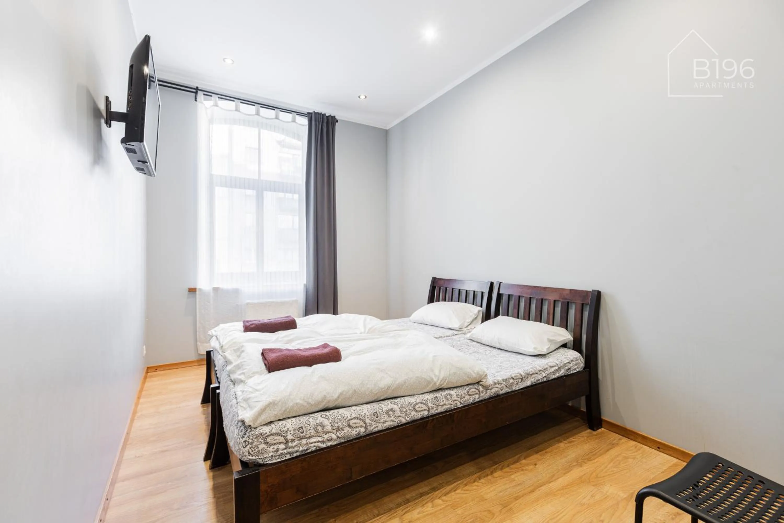 Bed in ApartHotel Riga