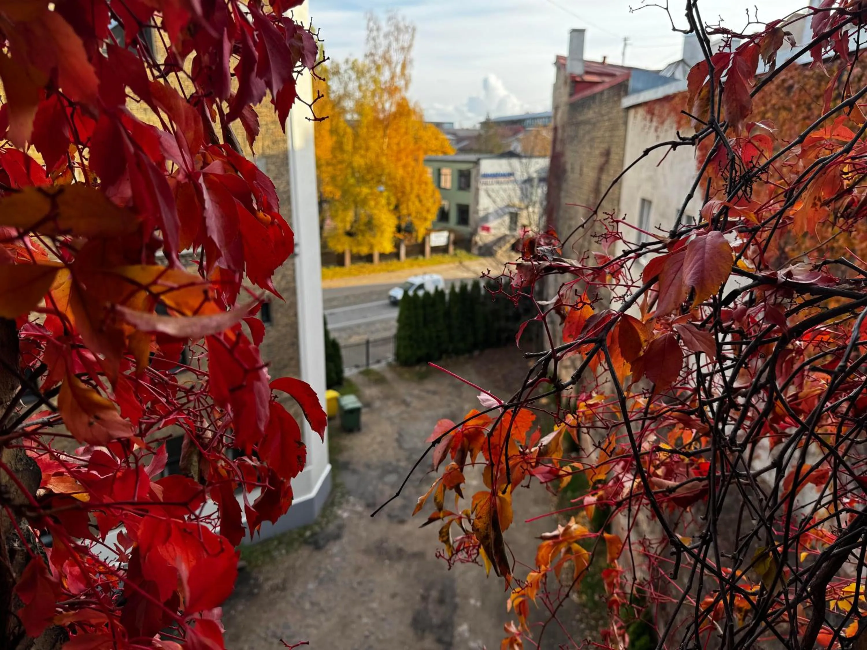 Inner courtyard view in ApartHotel Riga