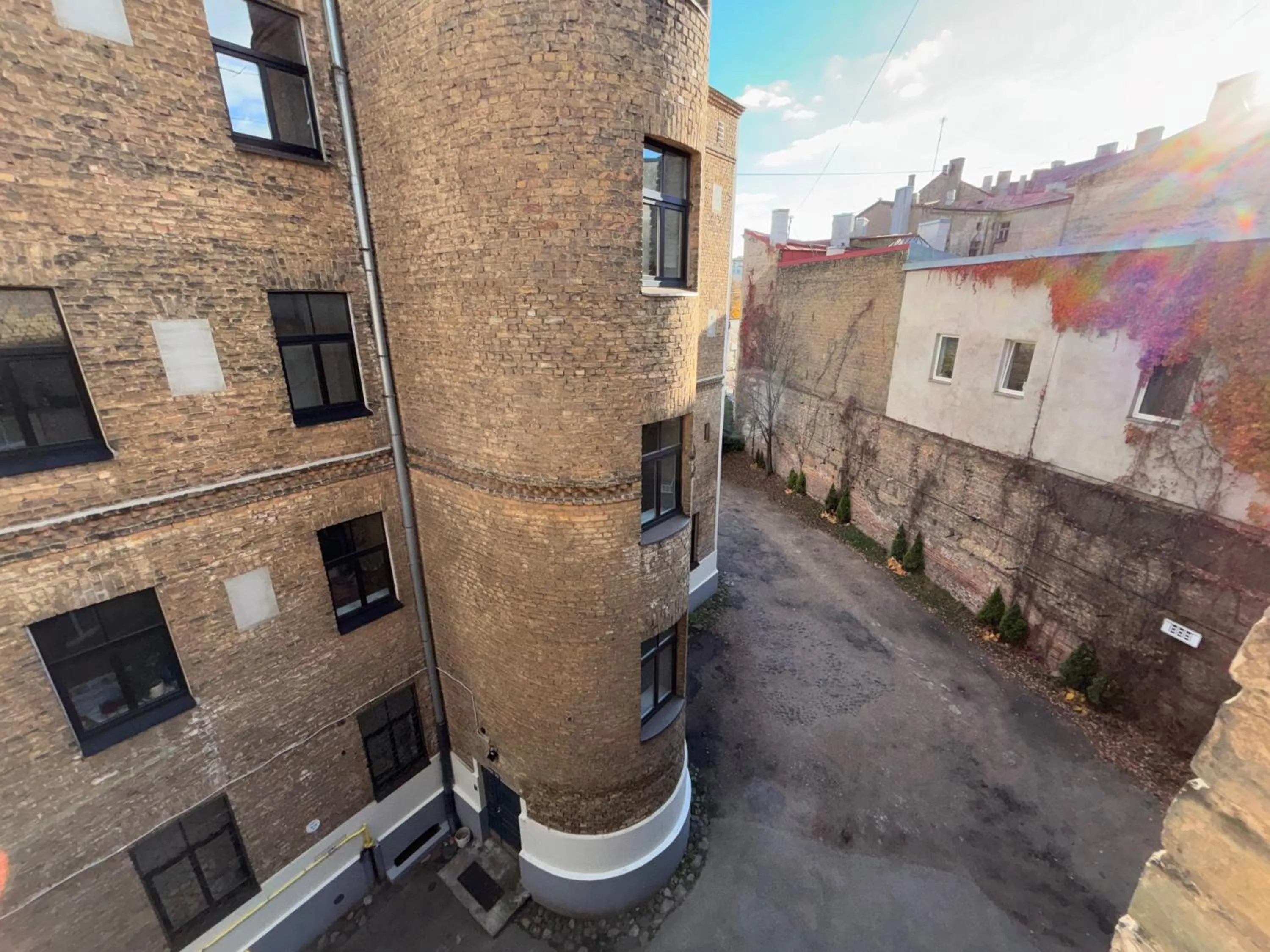Inner courtyard view in ApartHotel Riga