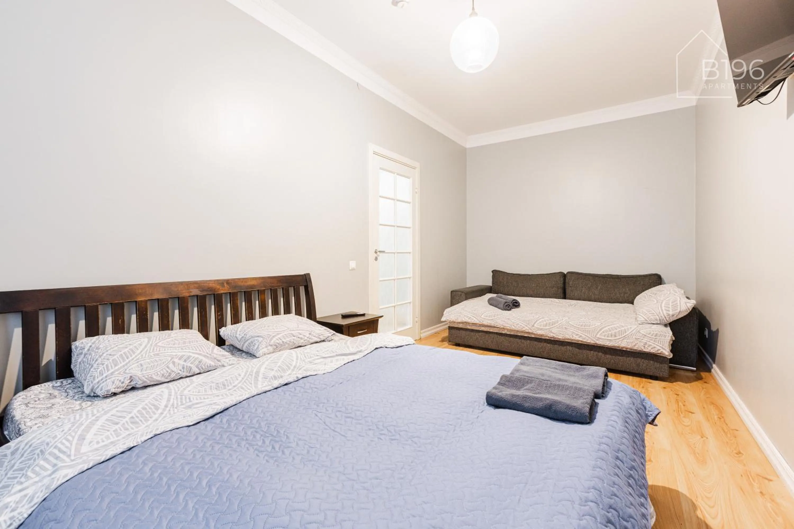 Photo of the whole room, Bed in ApartHotel Riga