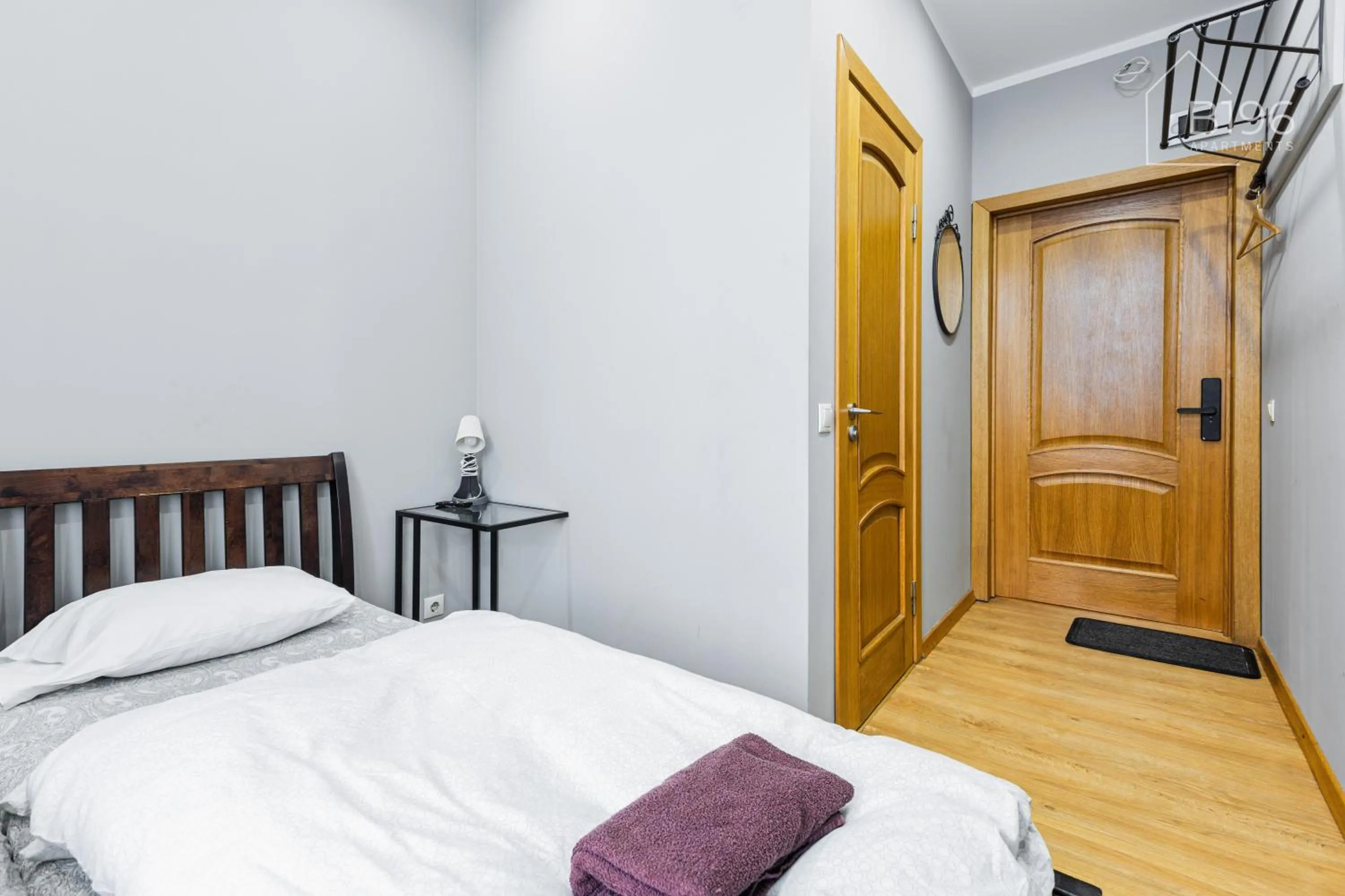 Photo of the whole room, Bed in ApartHotel Riga