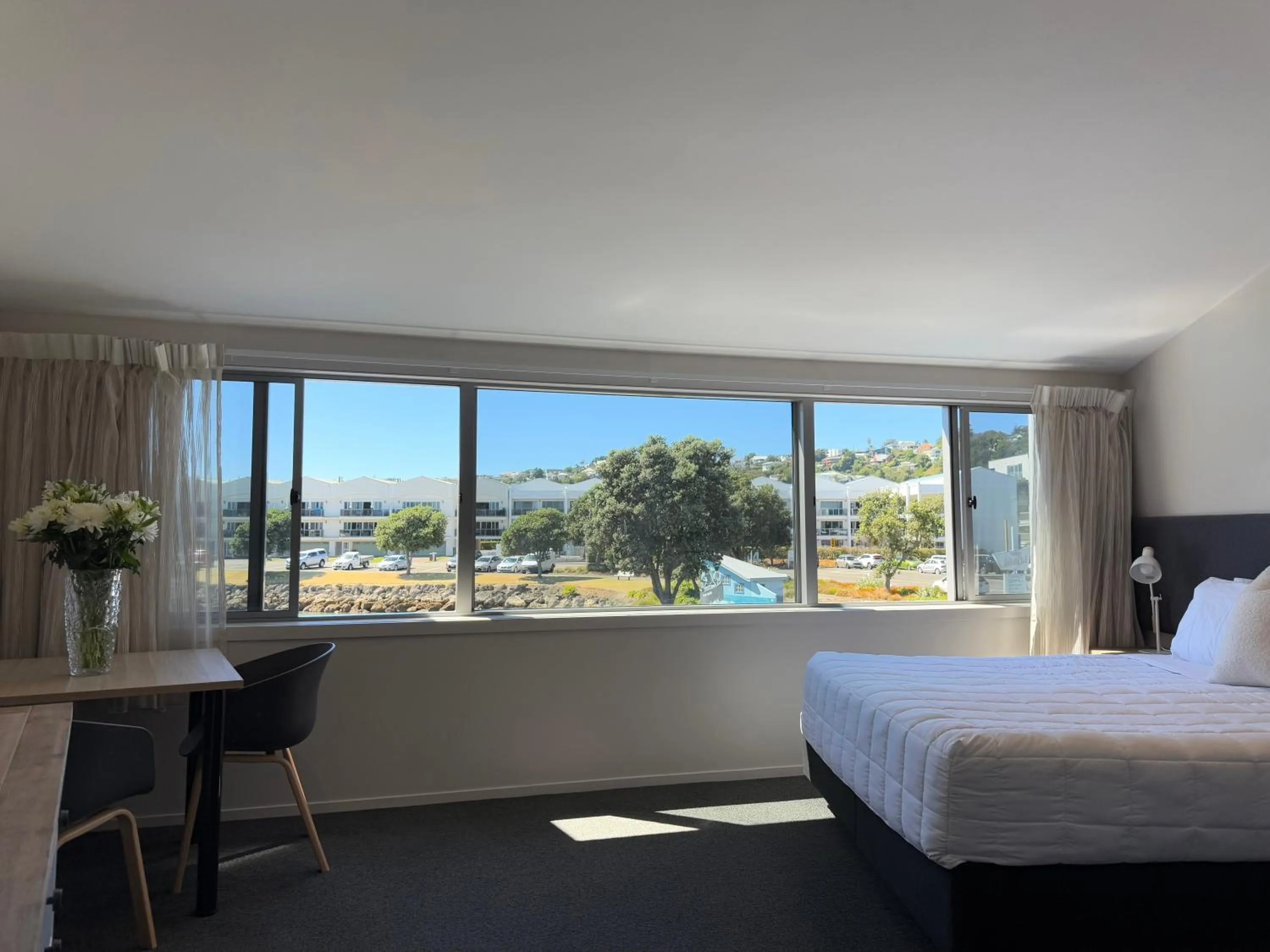 Bed in Bluewater Hotel